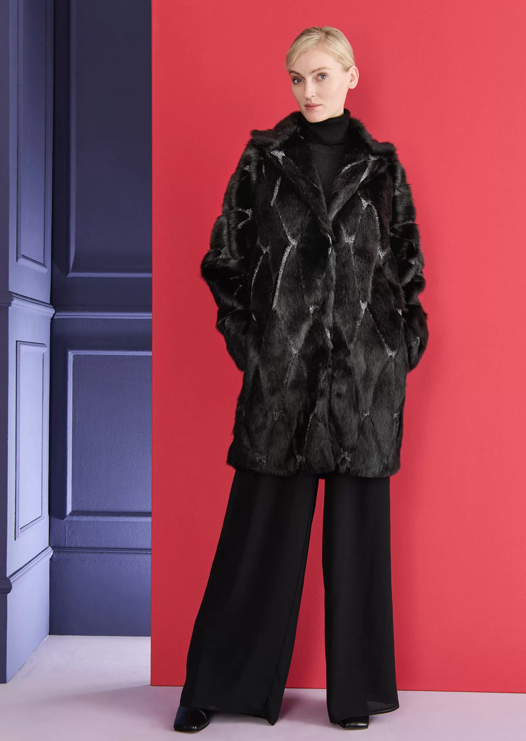 Jackets & Coats-Talbot Runhof Coat Lubero5 Black