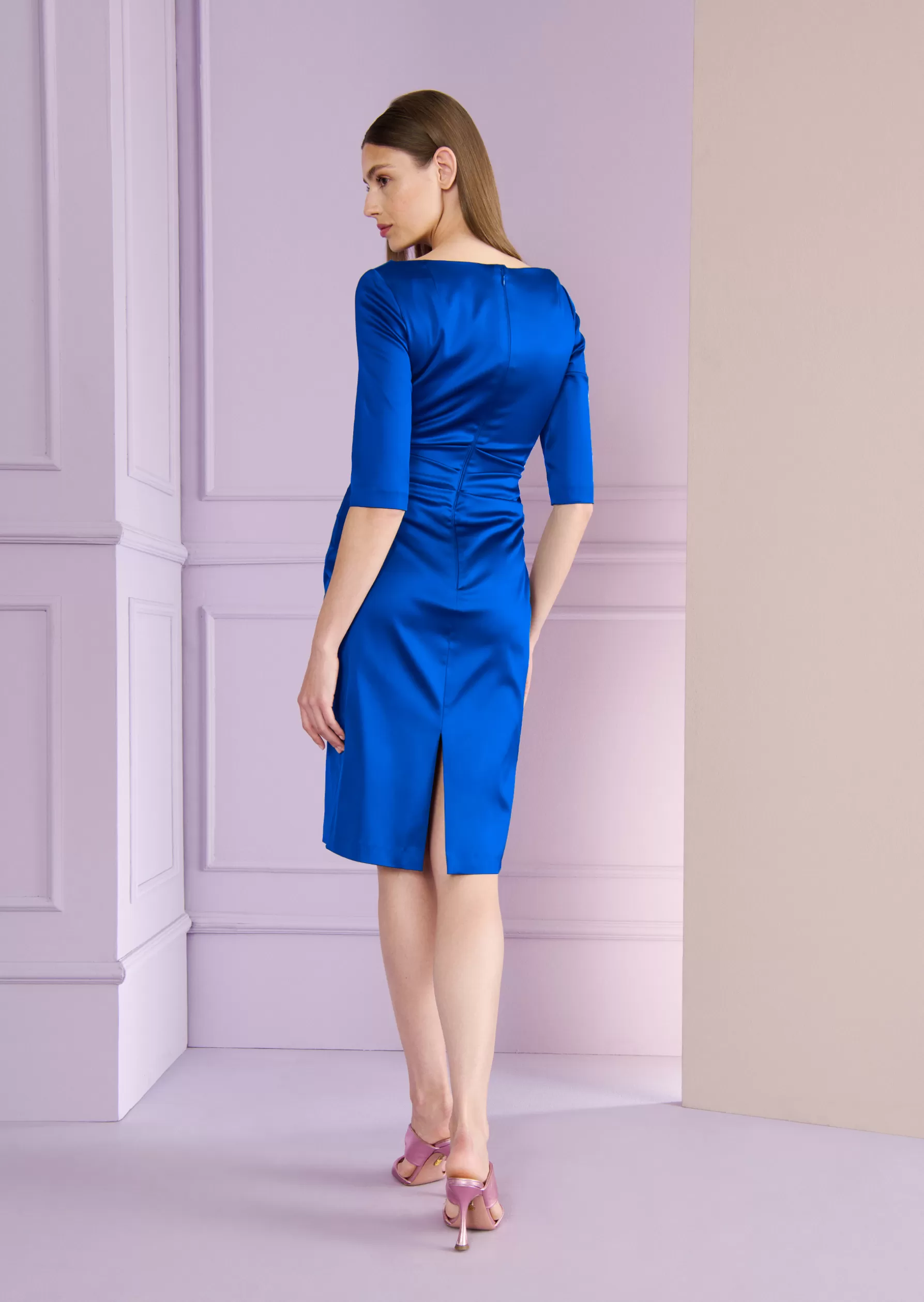 Short Dresses-Talbot Runhof Cocktail Dress Komoe3 Royalblue
