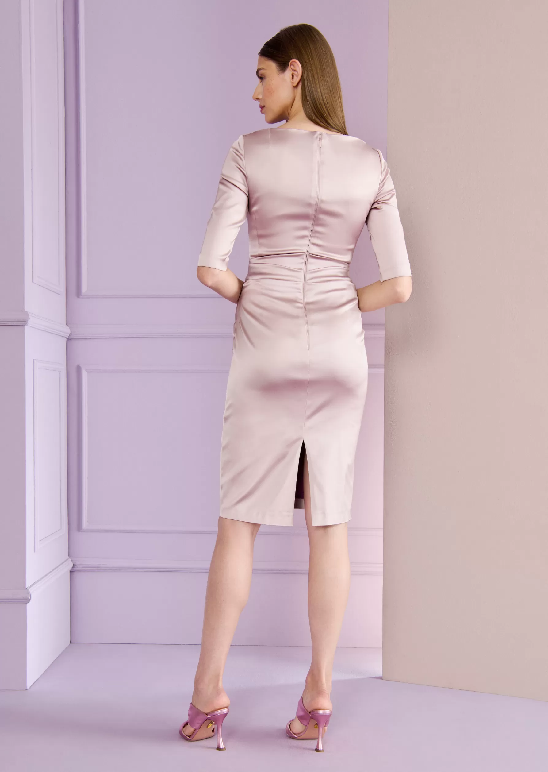 Short Dresses-Talbot Runhof Cocktail Dress Komoe3 Marble