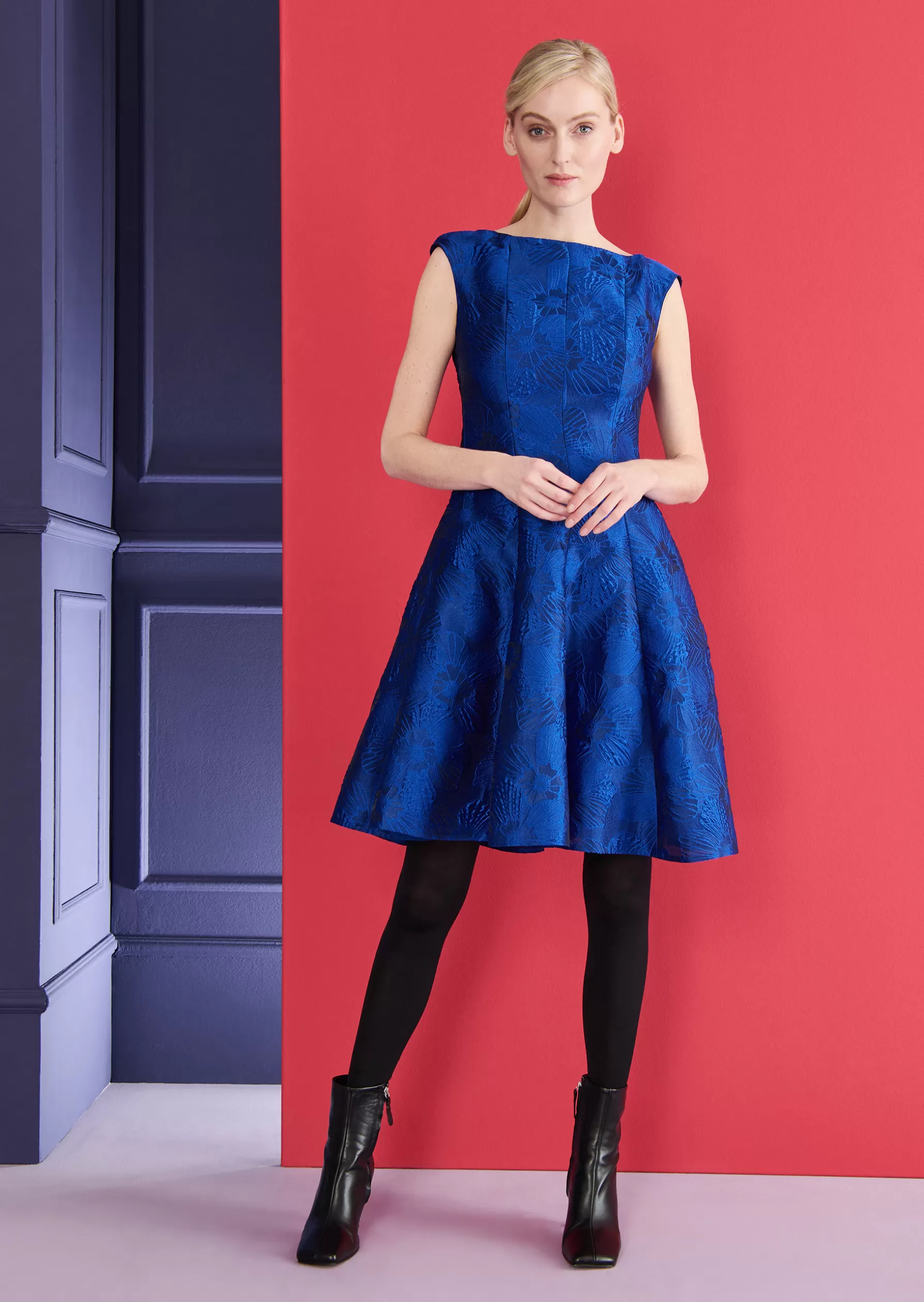 Short Dresses-Talbot Runhof Cocktail Dress Korbut23 Royalblue