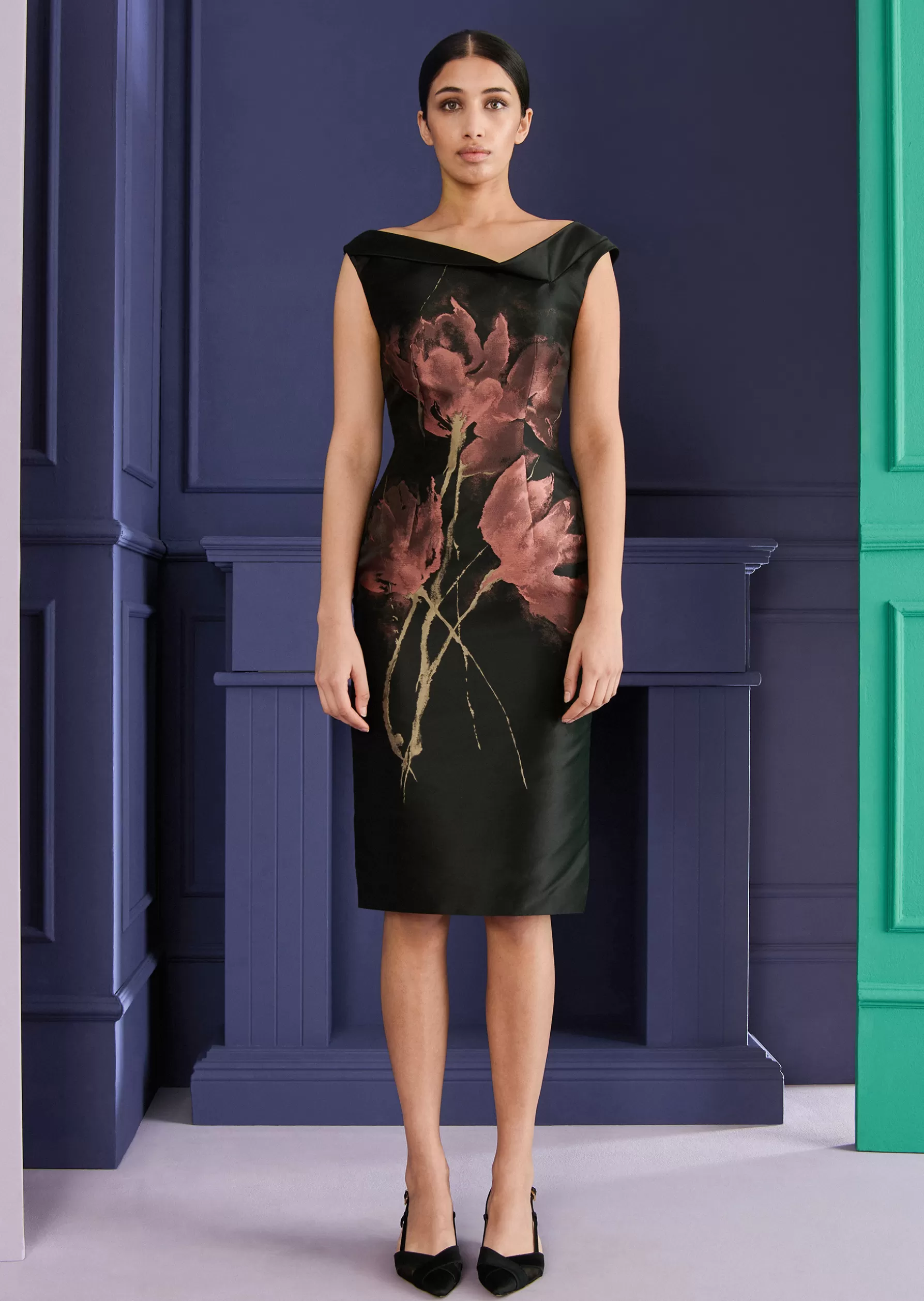 Short Dresses-Talbot Runhof Cocktail Dress Mon1 Black