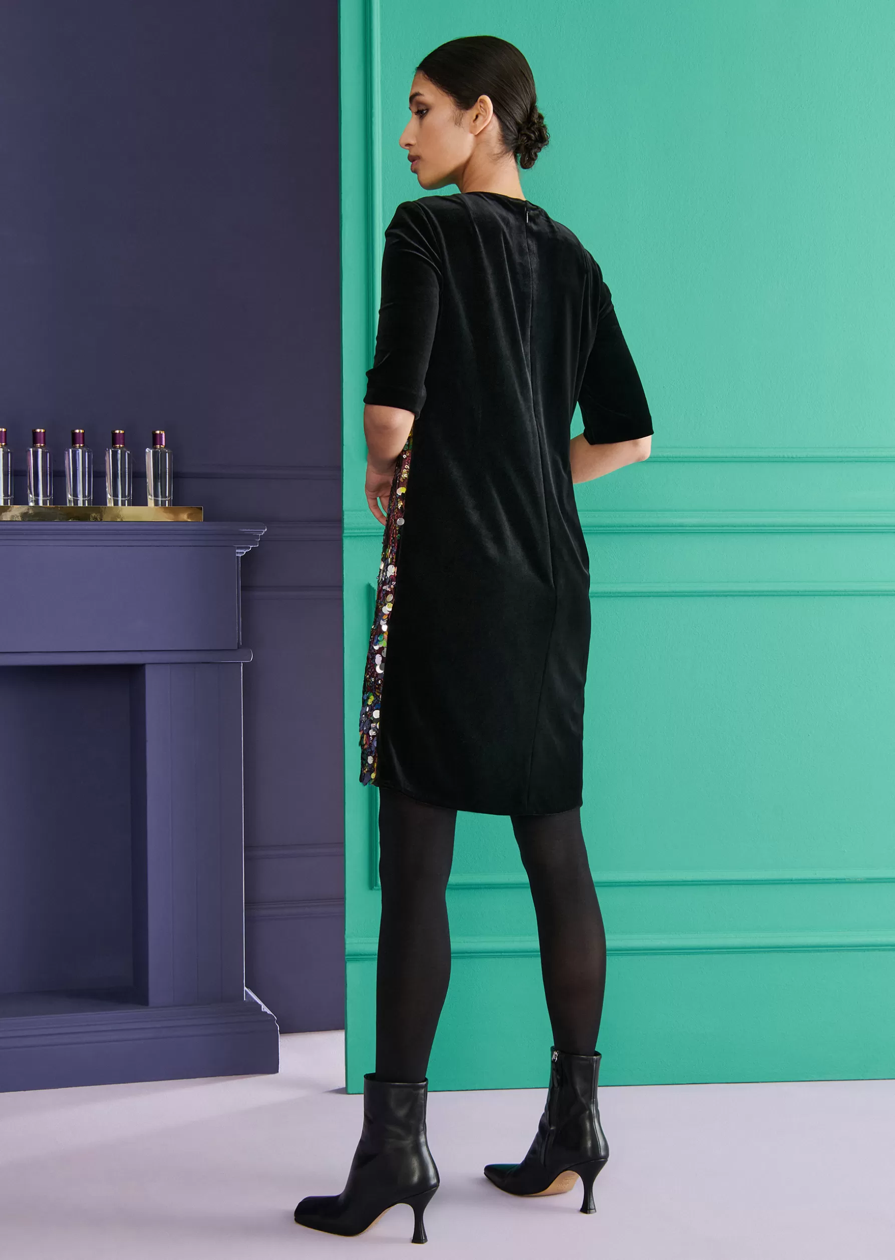 Short Dresses-Talbot Runhof Cocktail Dress Rogar19 Black