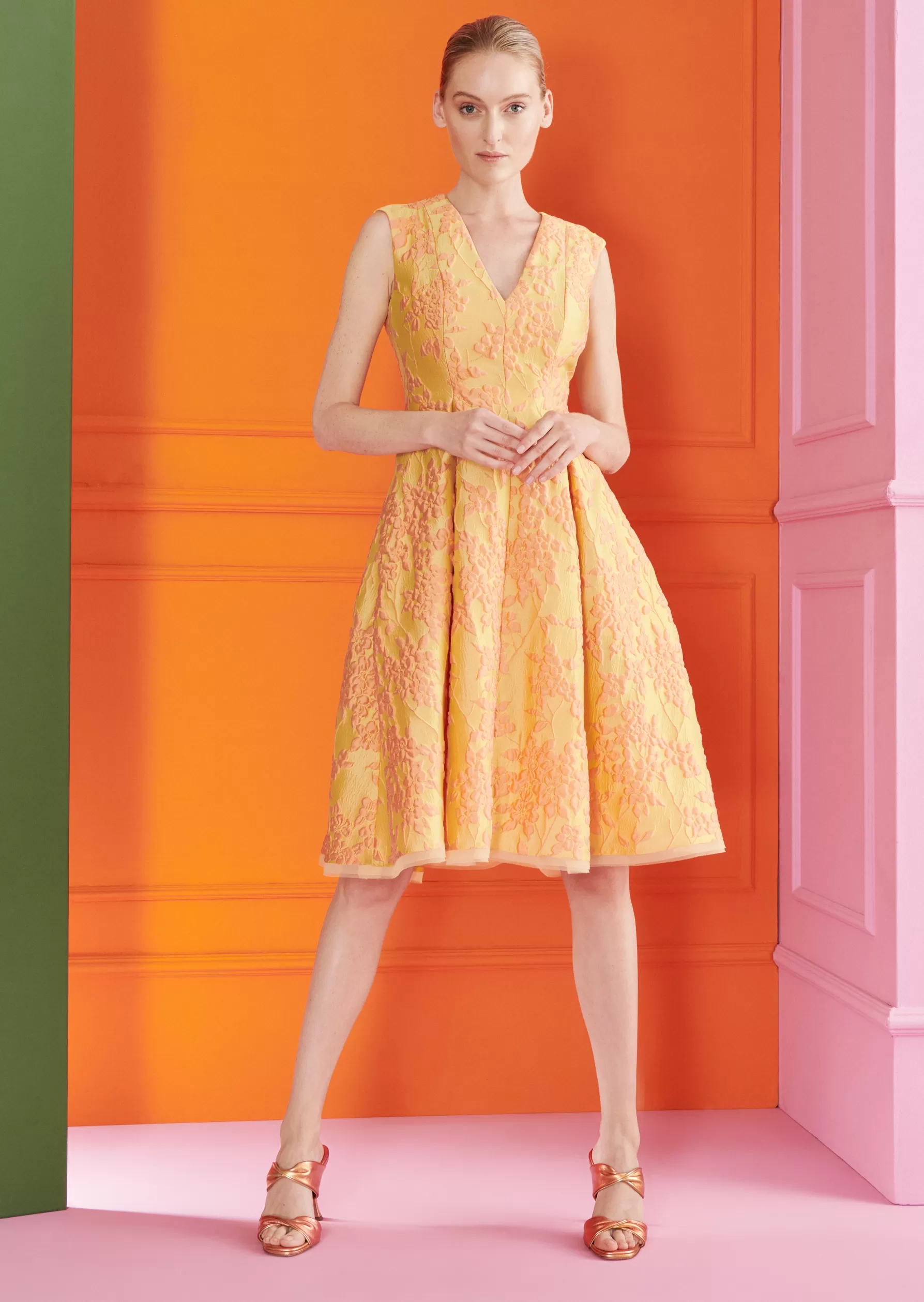 Endless Summer-Talbot Runhof Cocktail Dress Torin9 Dijon
