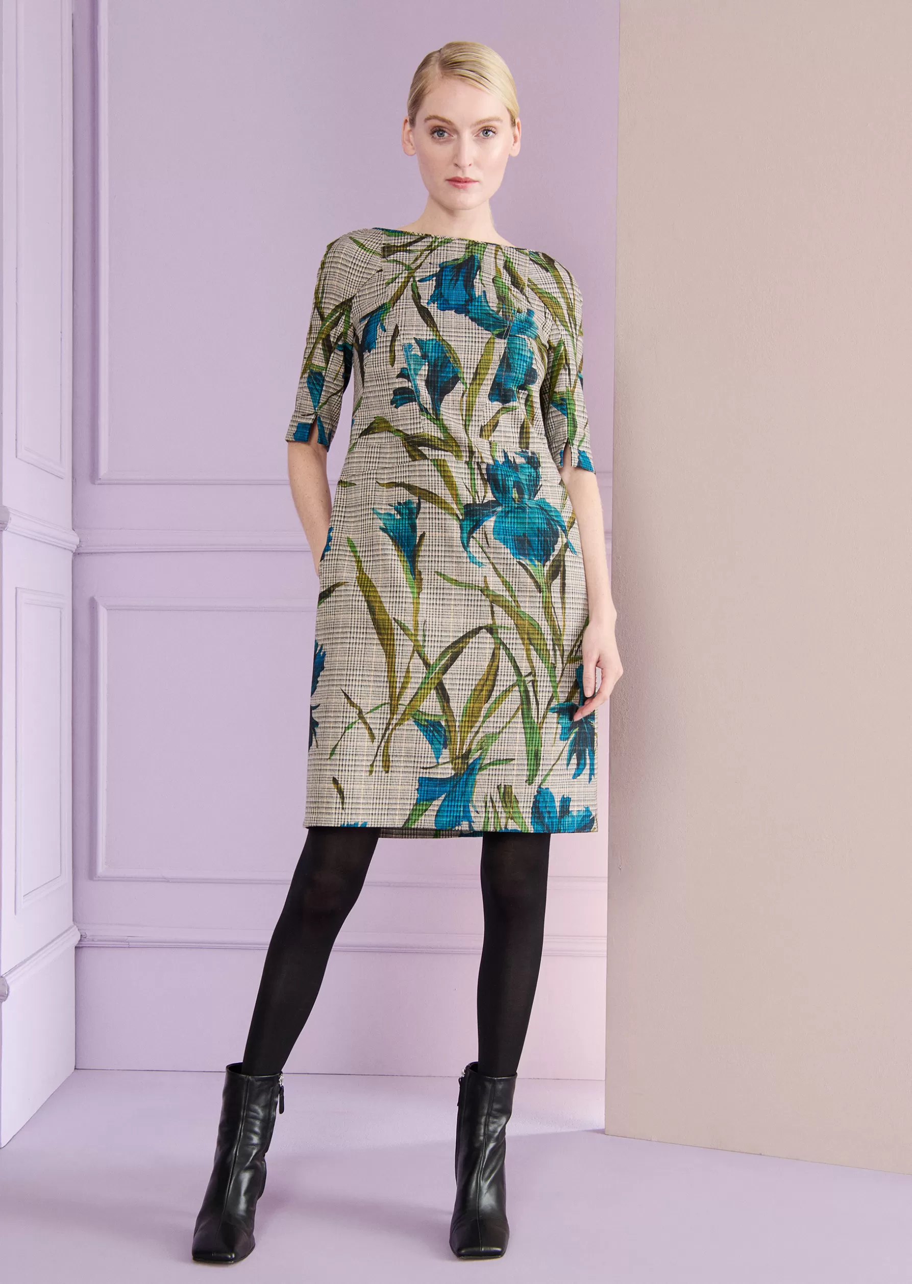 Short Dresses-Talbot Runhof Day Dress Nodose5 Sand