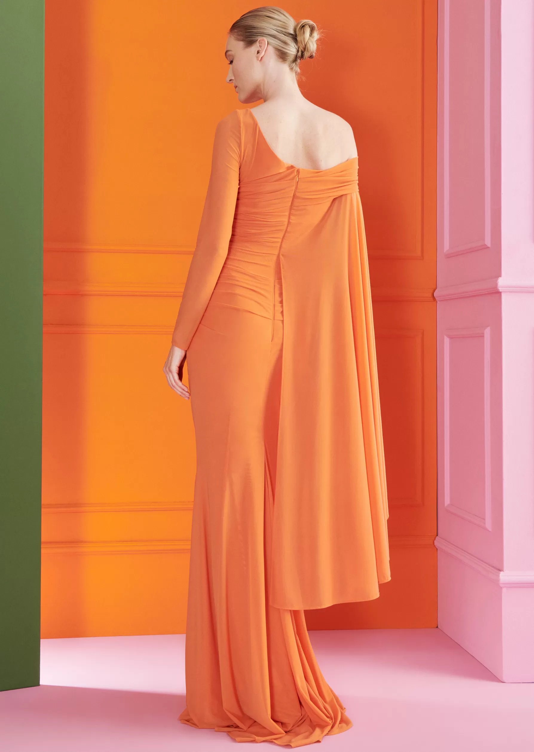 Endless Summer-Talbot Runhof Evening Dress Goldfield3 Orange