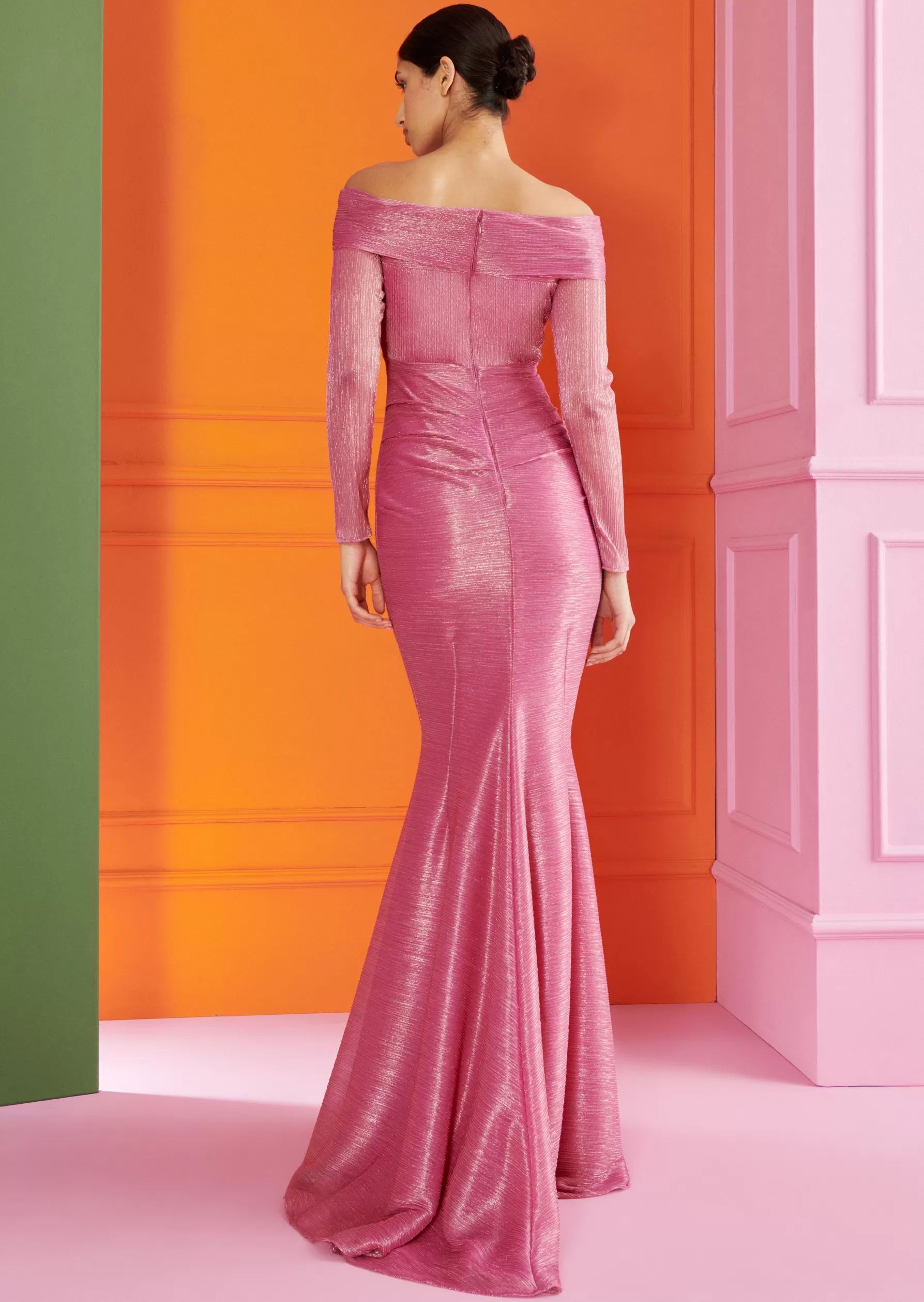 Endless Summer-Talbot Runhof Evening Dress Golfina4 Azaleapink