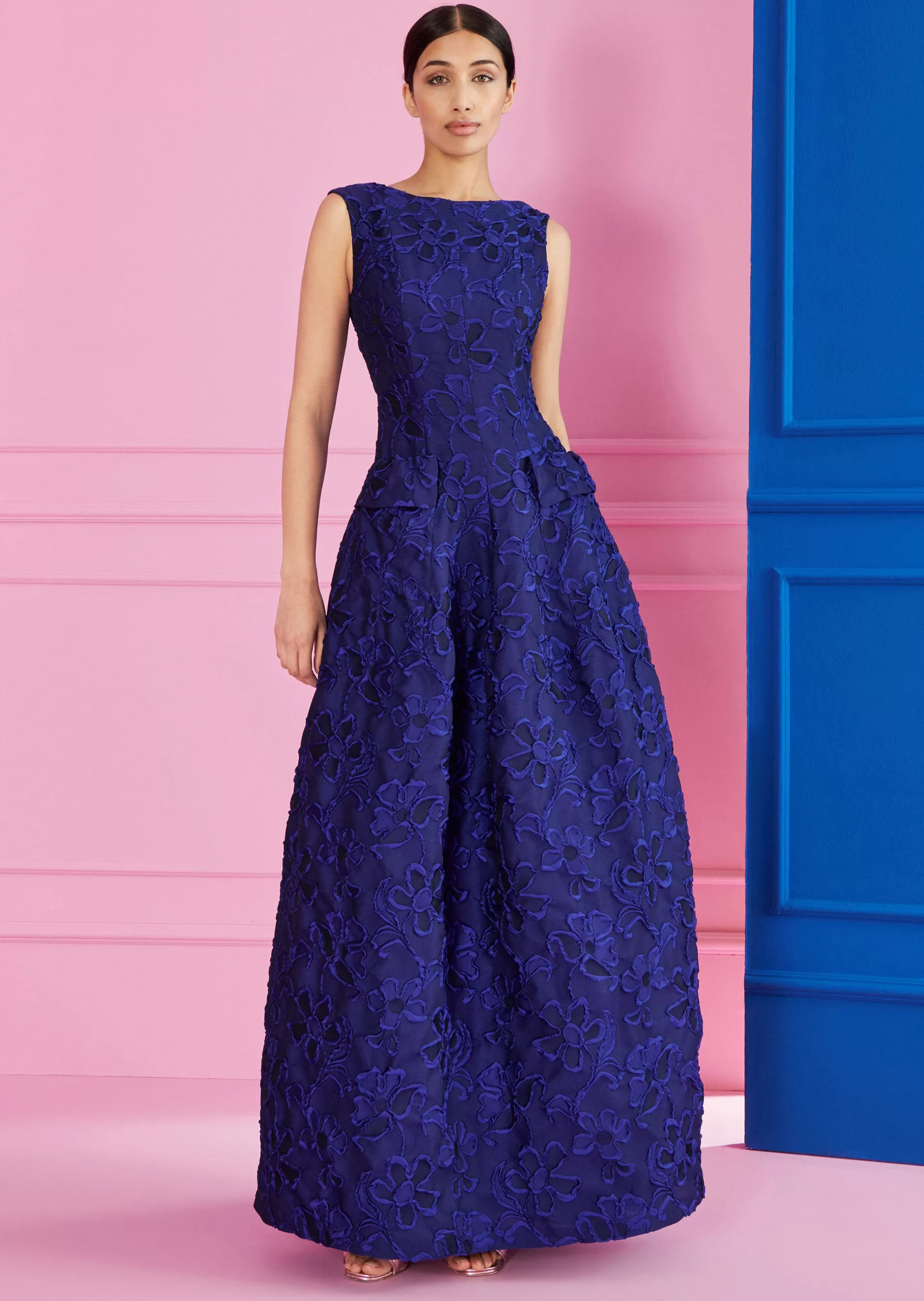 Long Dresses-Talbot Runhof Evening Dress Gozania1 Royalblue
