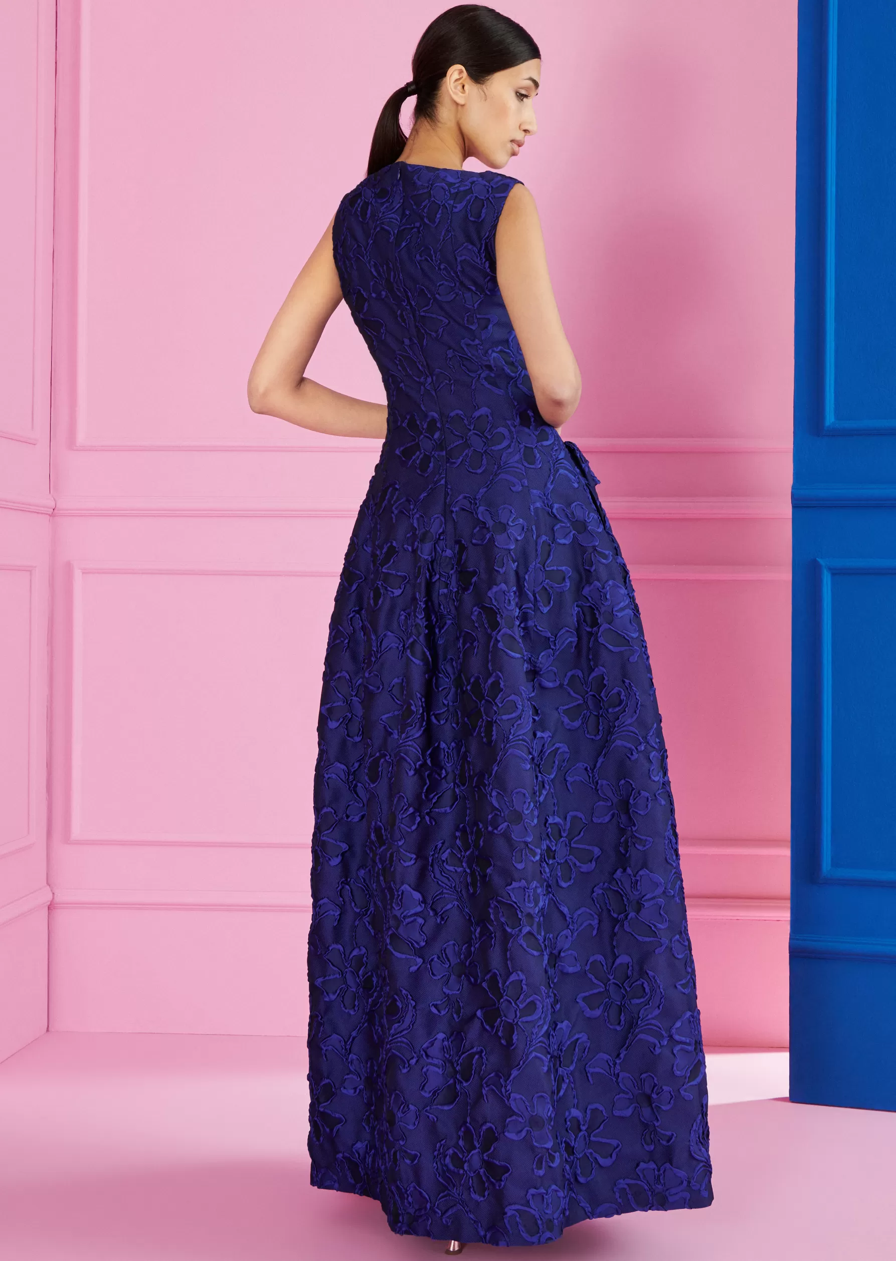 Long Dresses-Talbot Runhof Evening Dress Gozania1 Royalblue