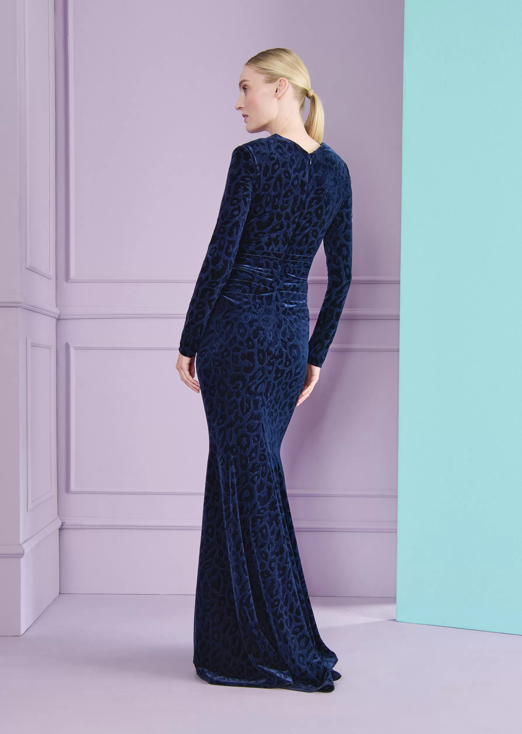 Long Dresses-Talbot Runhof Evening Dress Holger3 Moonlightblue