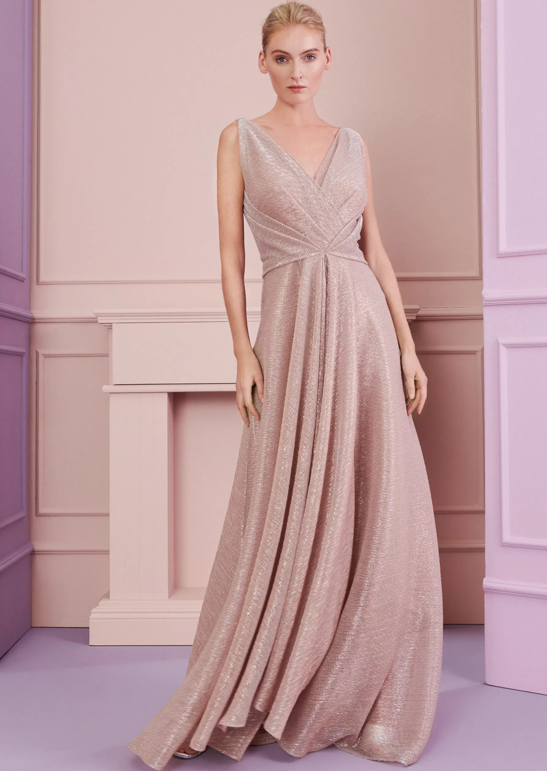 Long Dresses-Talbot Runhof Evening Dress Holla2 Blushrosé