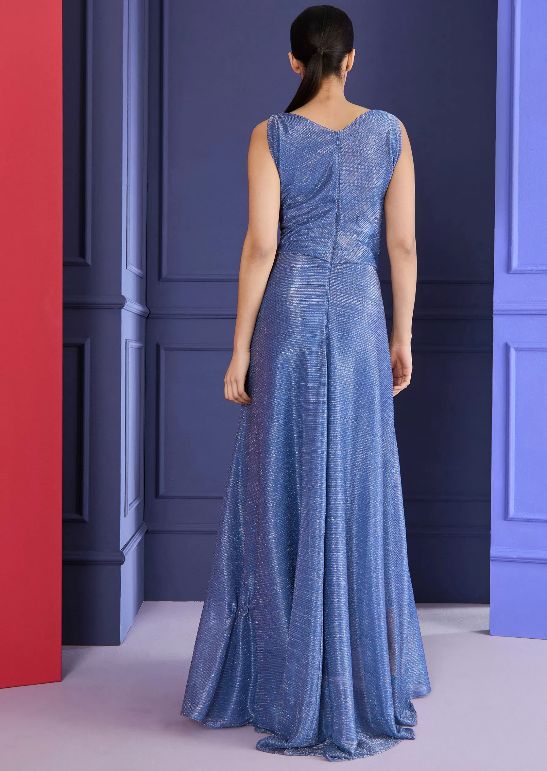 Long Dresses-Talbot Runhof Evening Dress Holla2 Electricblue