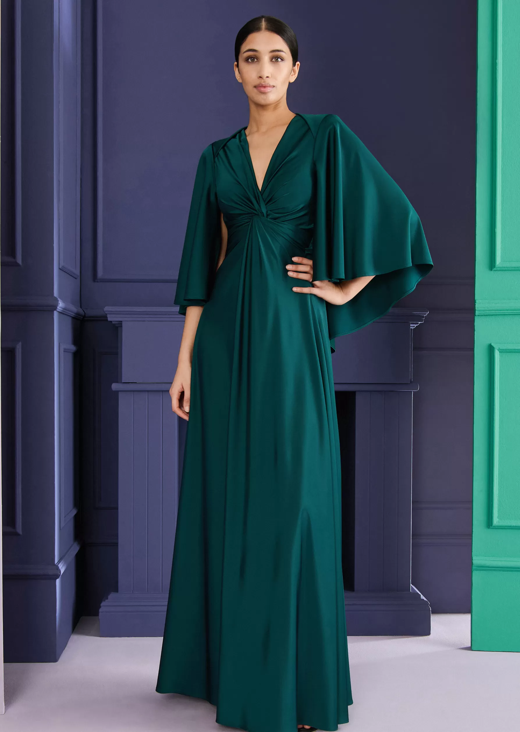 Long Dresses-Talbot Runhof Evening Dress Horras4 Cypressgreen