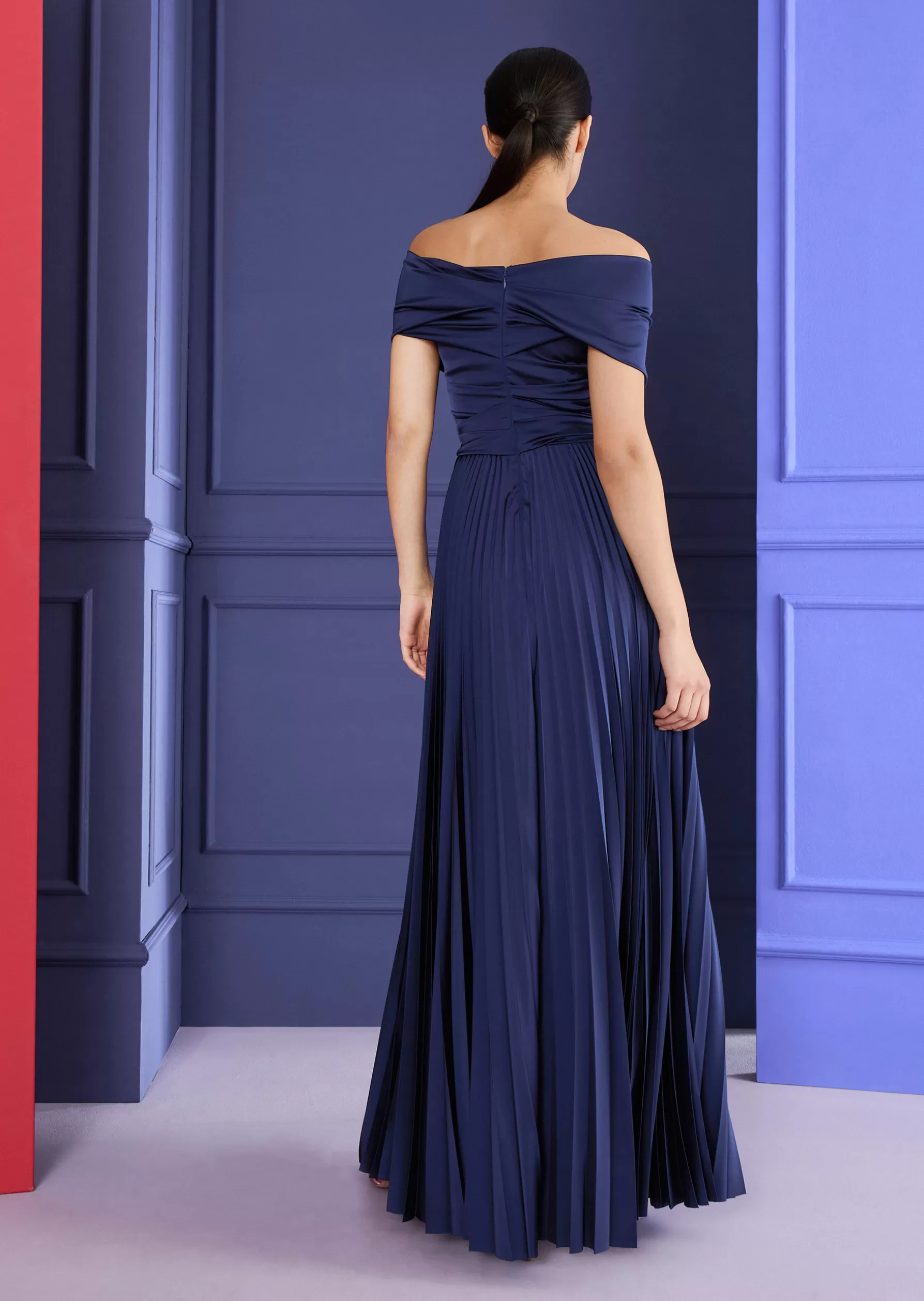 Long Dresses-Talbot Runhof Evening Dress Konfuzius3 Royalnavyblue