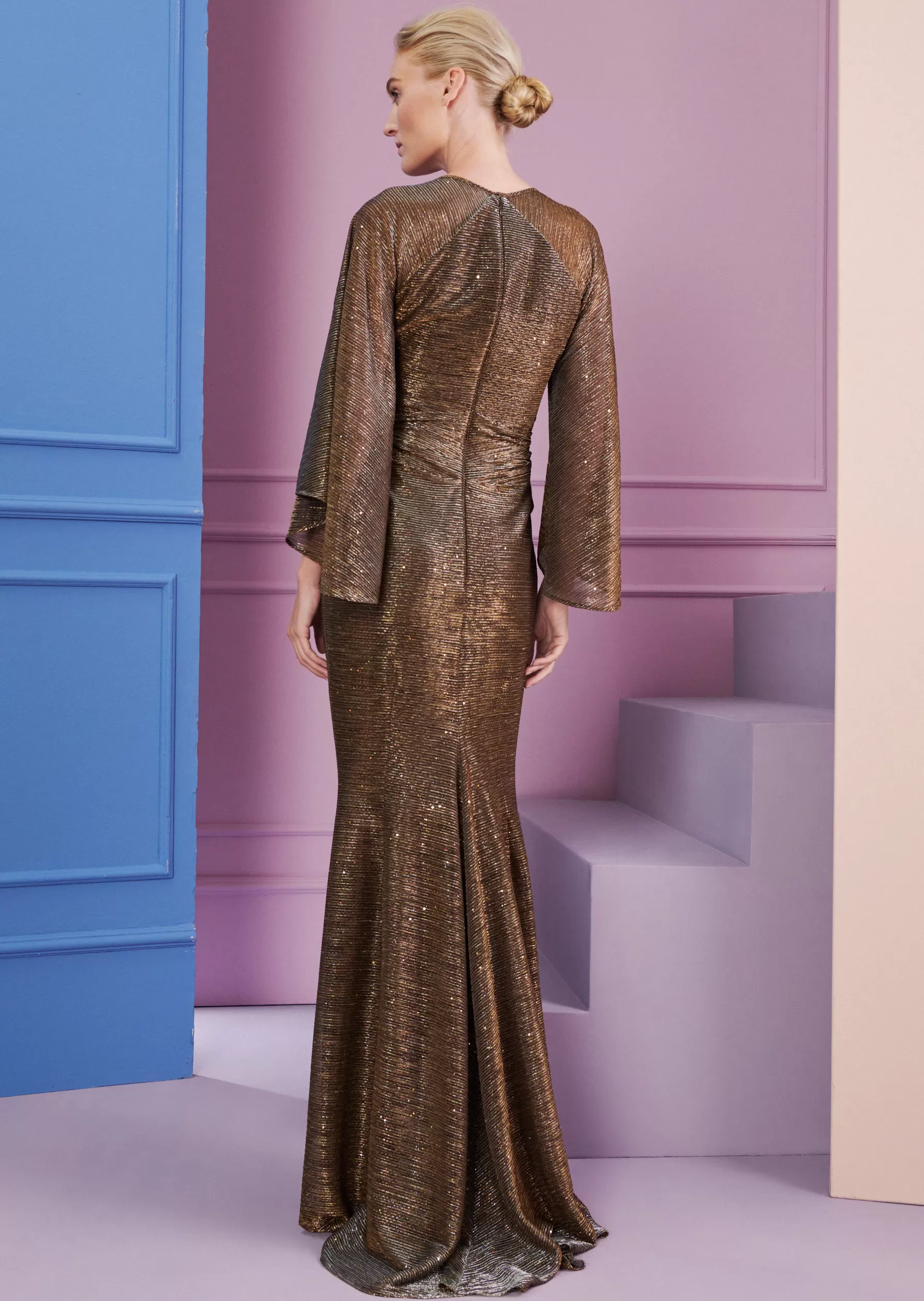 Long Dresses-Talbot Runhof Evening Dress Korana1 Gold