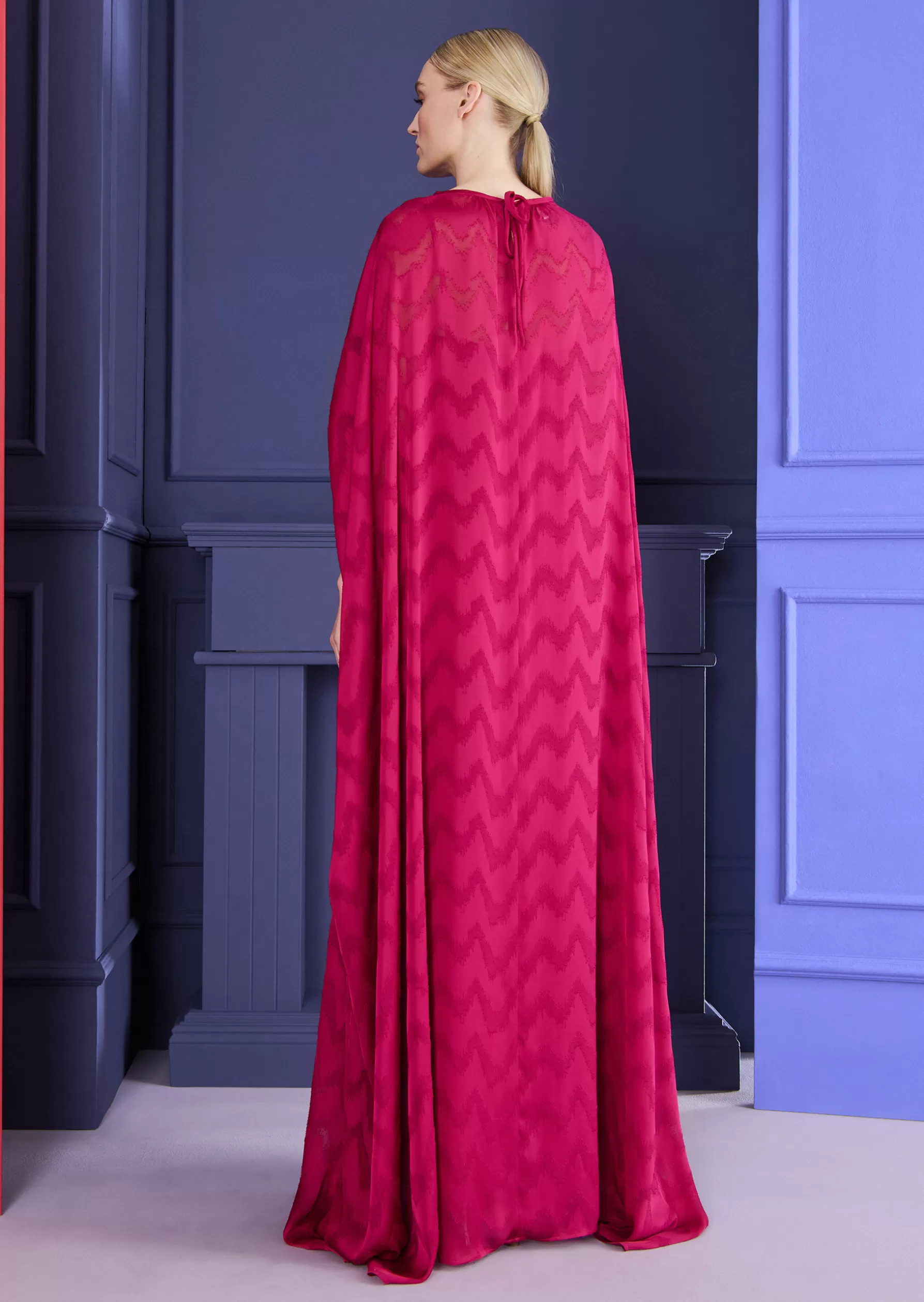Long Dresses-Talbot Runhof Evening Dress Loplop2 Fuchsiapink