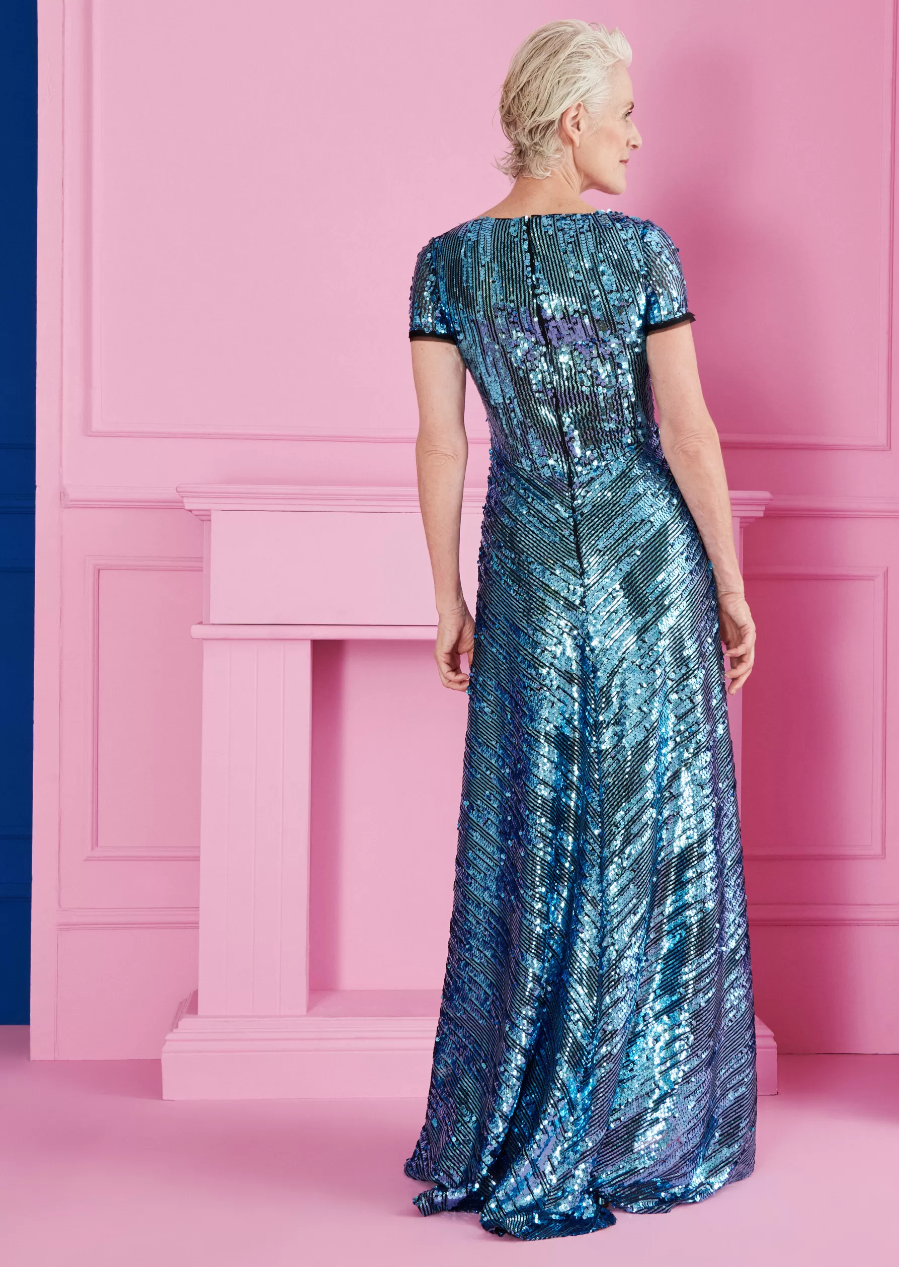 Long Dresses-Talbot Runhof Evening Dress Lotion1 Turquoise