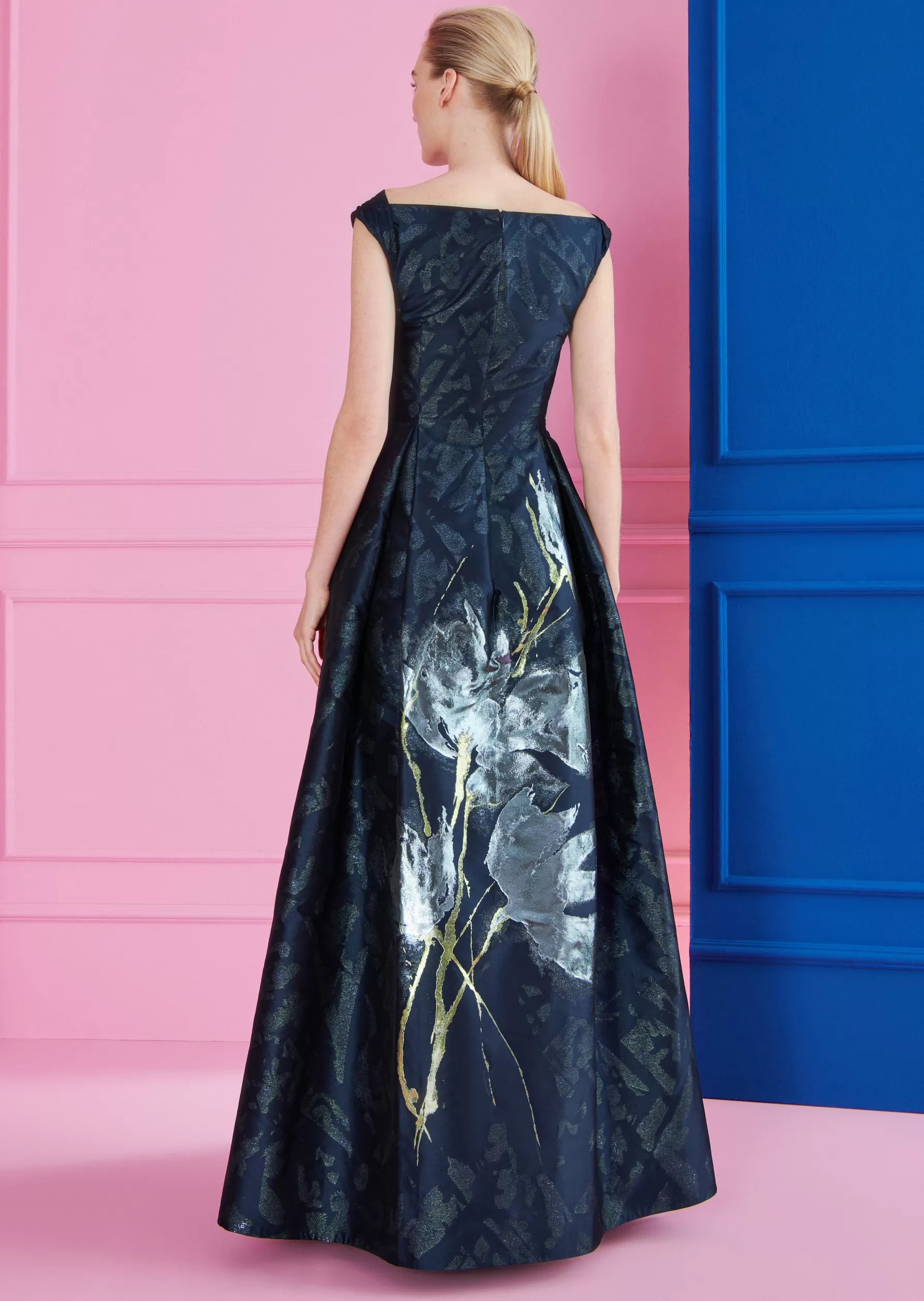Long Dresses-Talbot Runhof Evening Dress Lozana1 Midnightblue