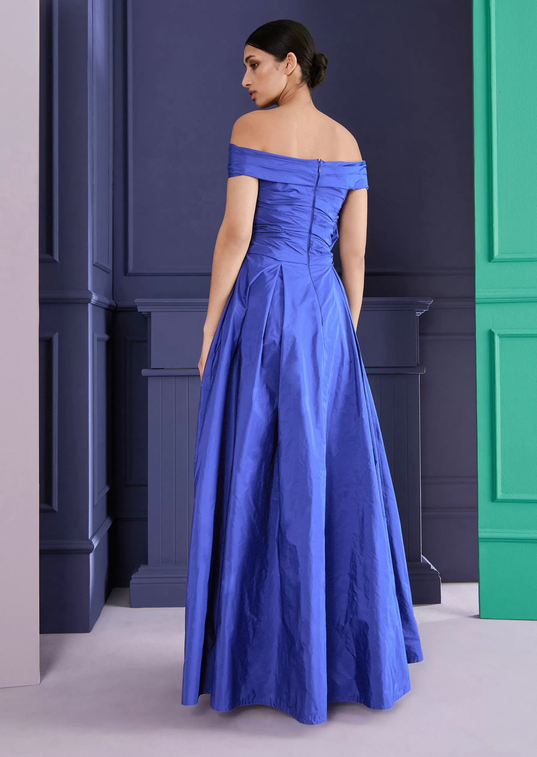 Long Dresses-Talbot Runhof Evening Dress Mocktail1 Electricblue