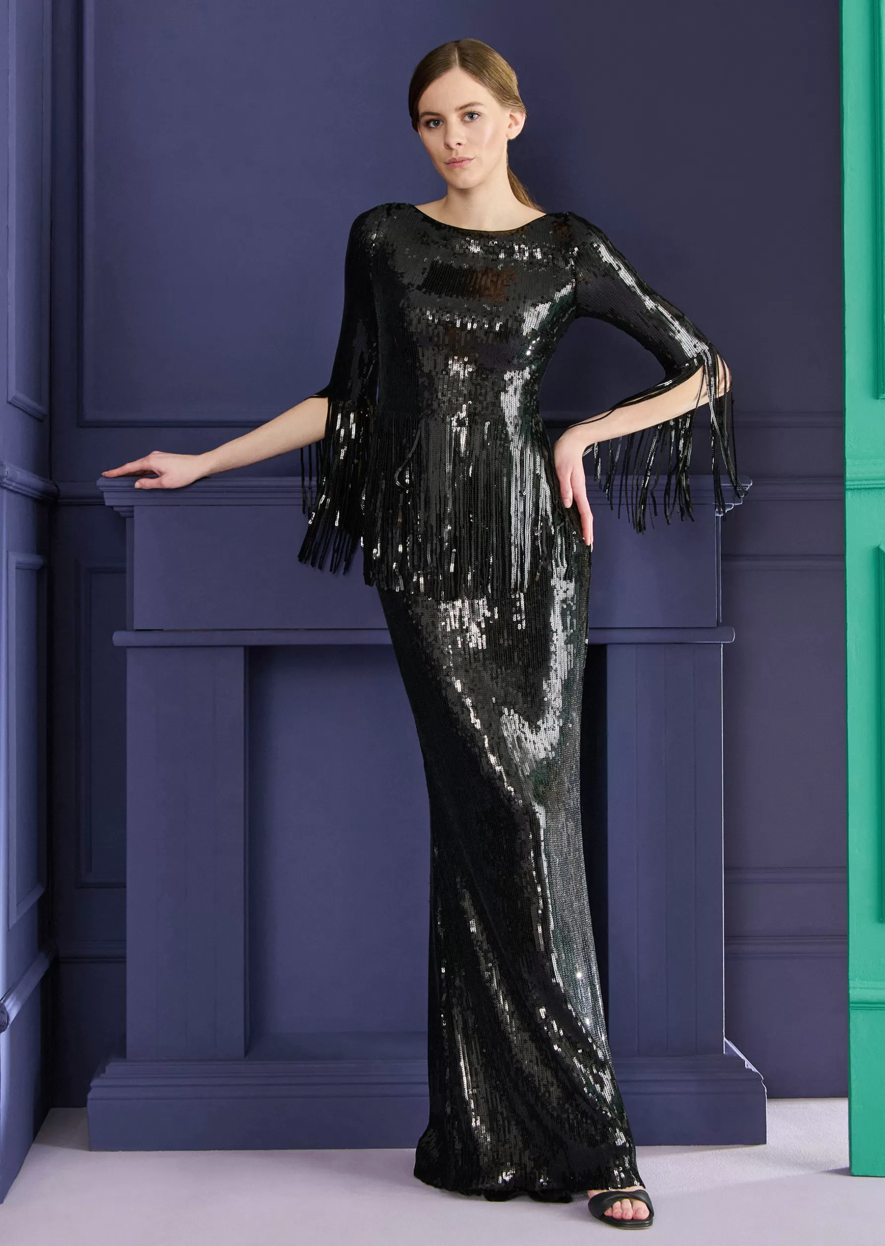 Long Dresses-Talbot Runhof Evening Dress Monologue1 Black