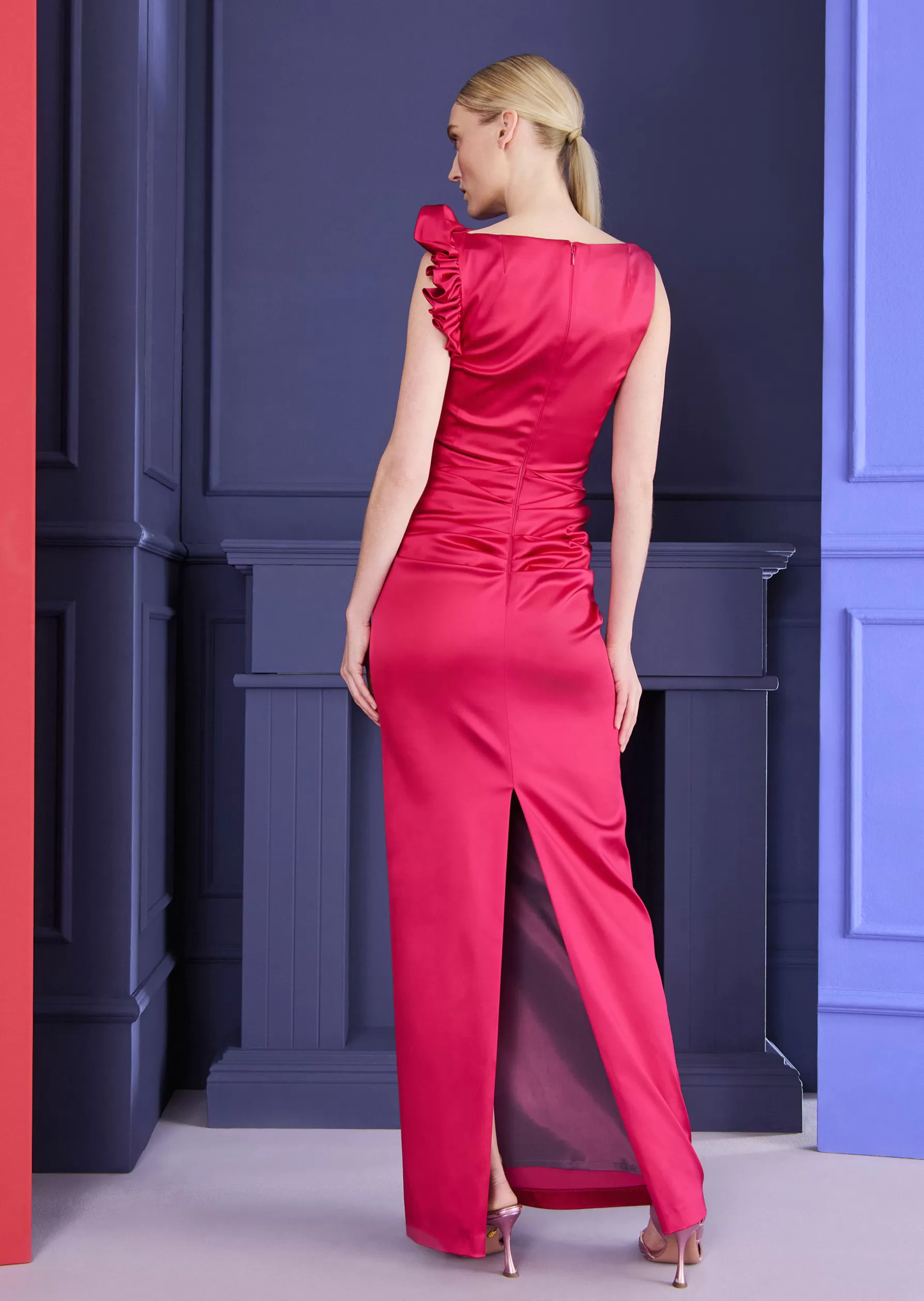 Classics-Talbot Runhof Evening Dress Pooky10 Azaleapink