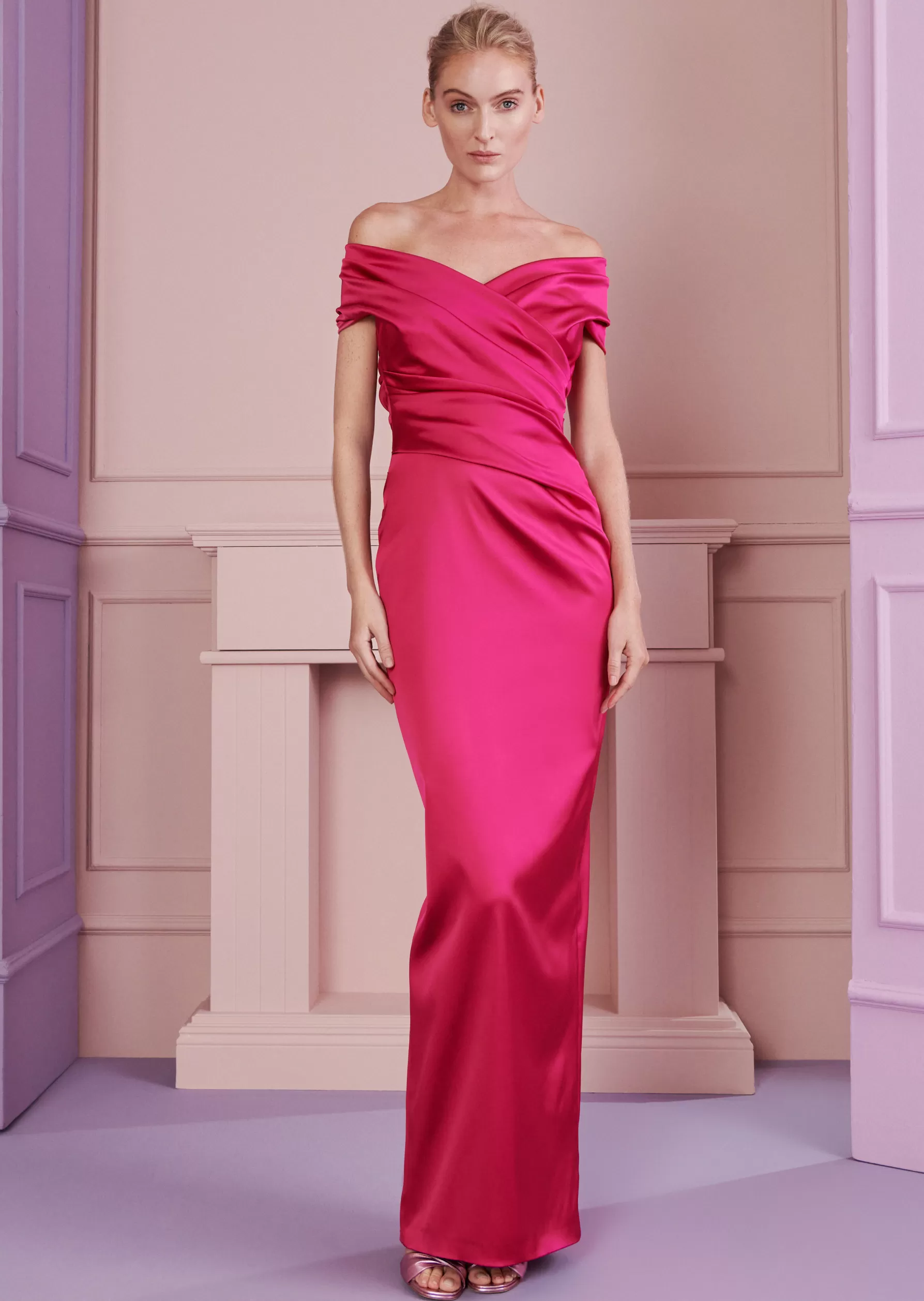 Classics-Talbot Runhof Evening Dress Tokara4 Azaleapink