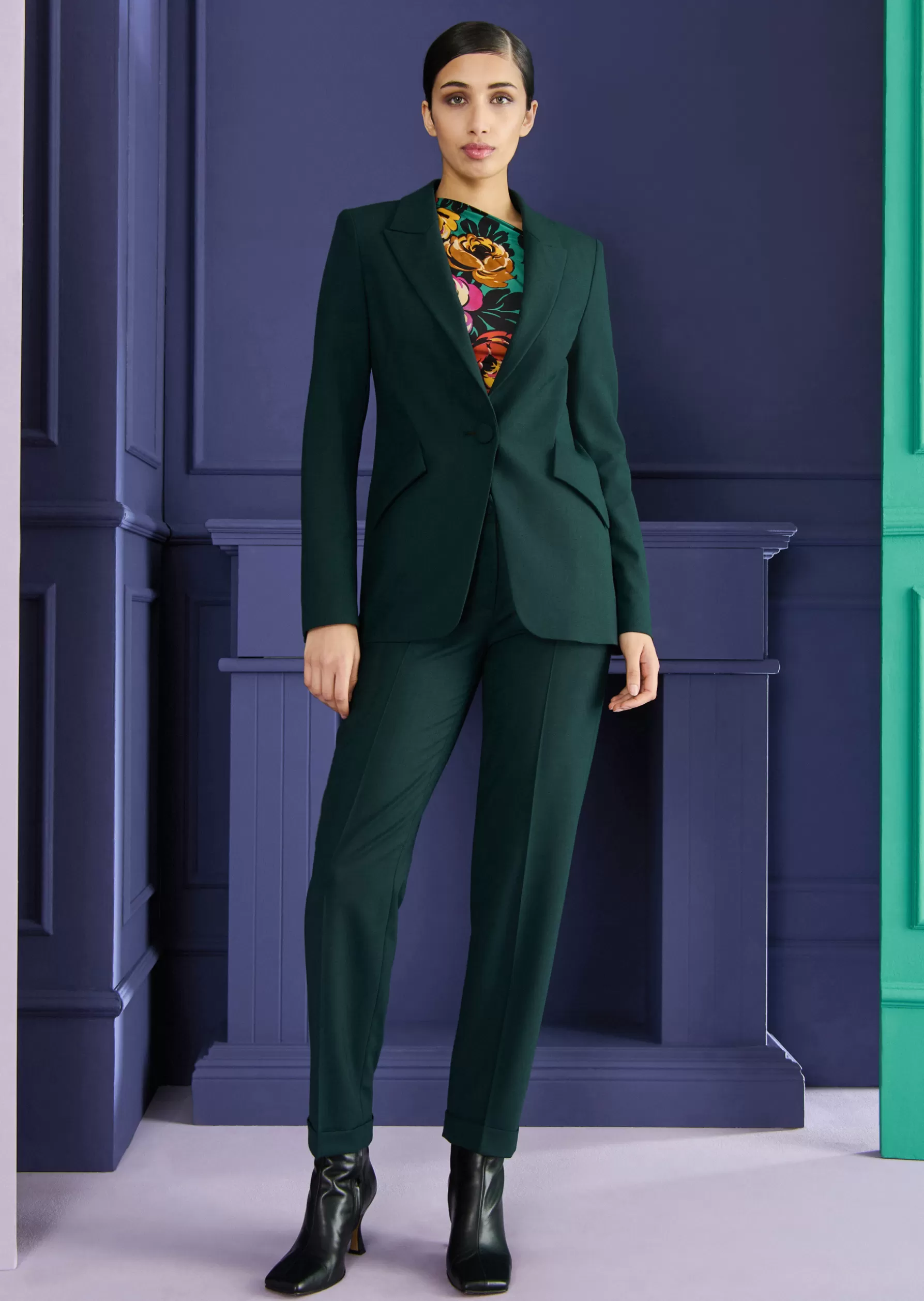 Jackets & Coats-Talbot Runhof Jacket Burch1 Cypressgreen