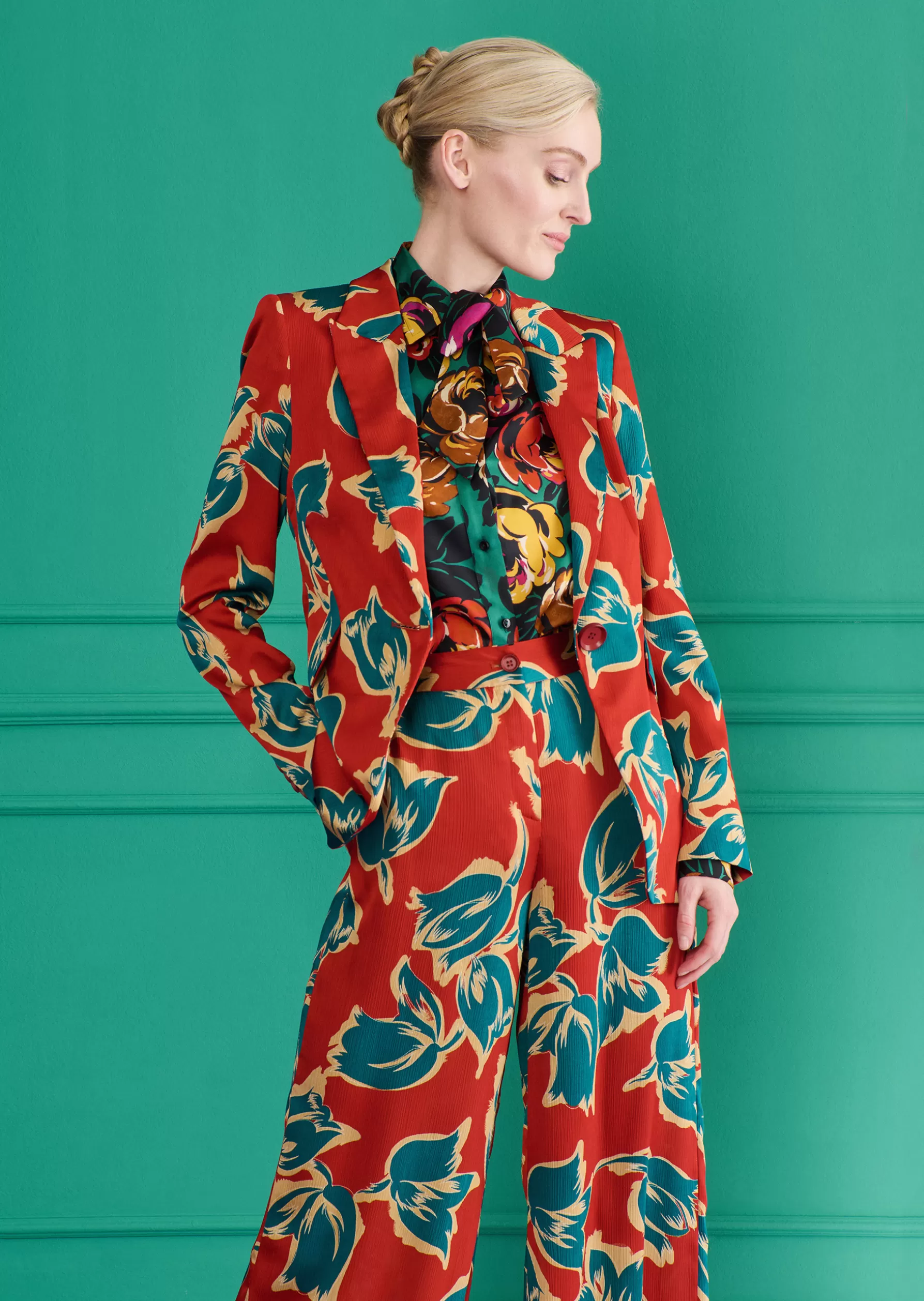 Jackets & Coats-Talbot Runhof Jacket Burch1 Terracottared
