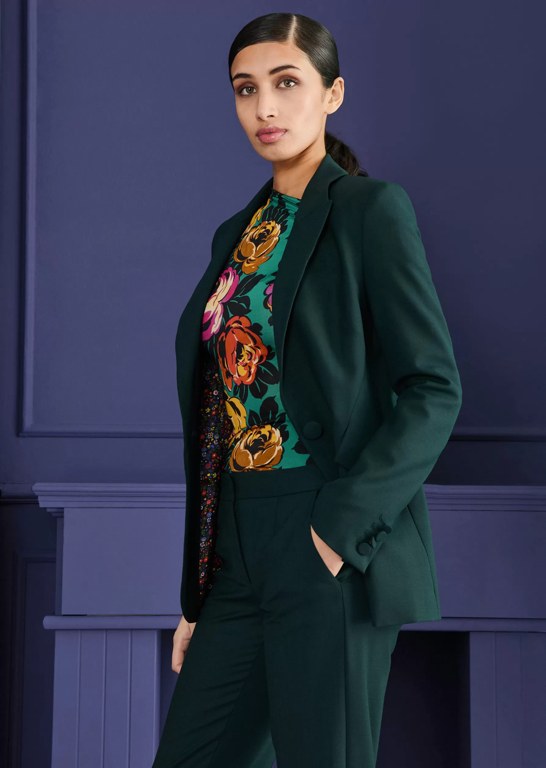 Jackets & Coats-Talbot Runhof Jacket Burch1 Cypressgreen