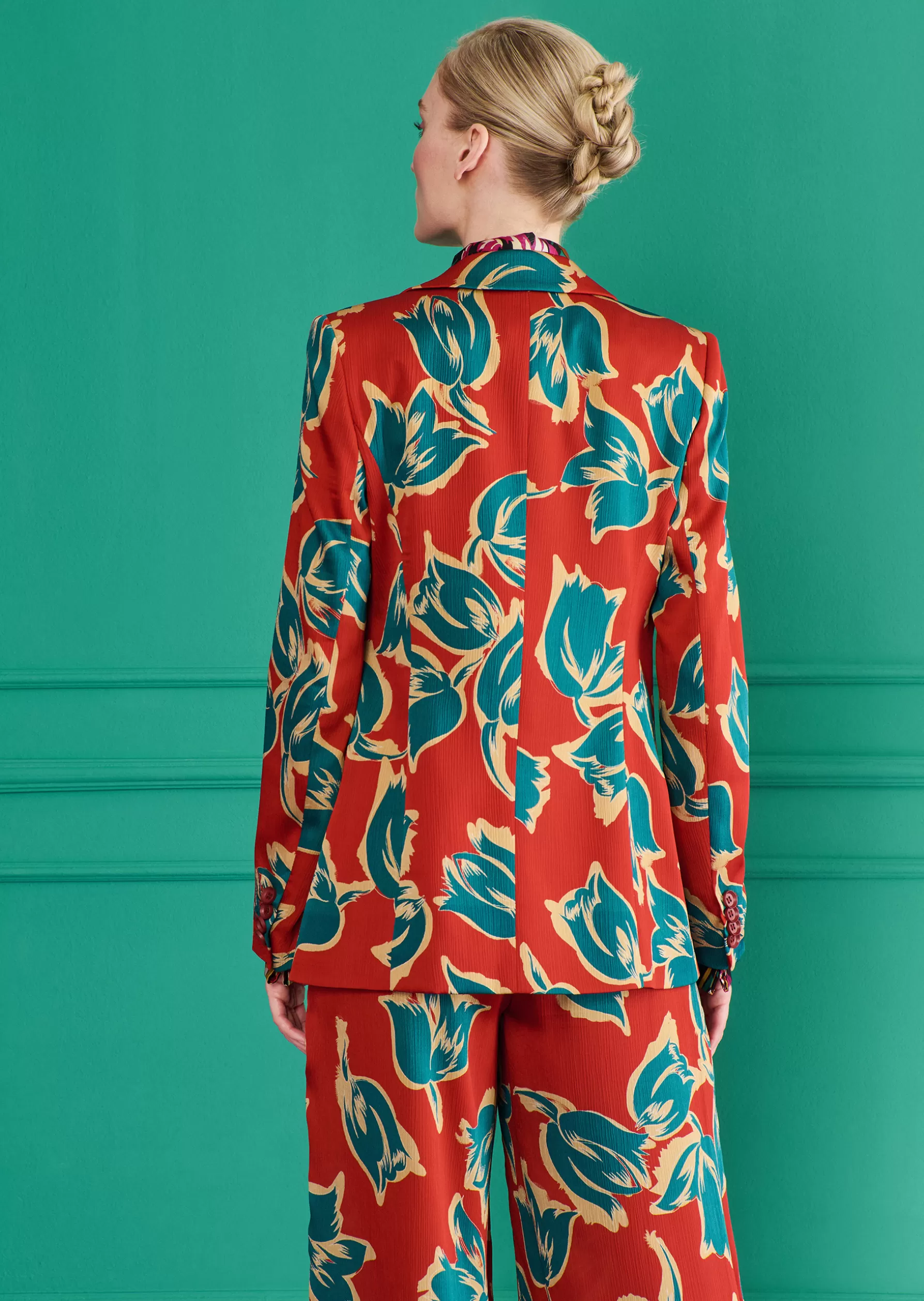 Jackets & Coats-Talbot Runhof Jacket Burch1 Terracottared