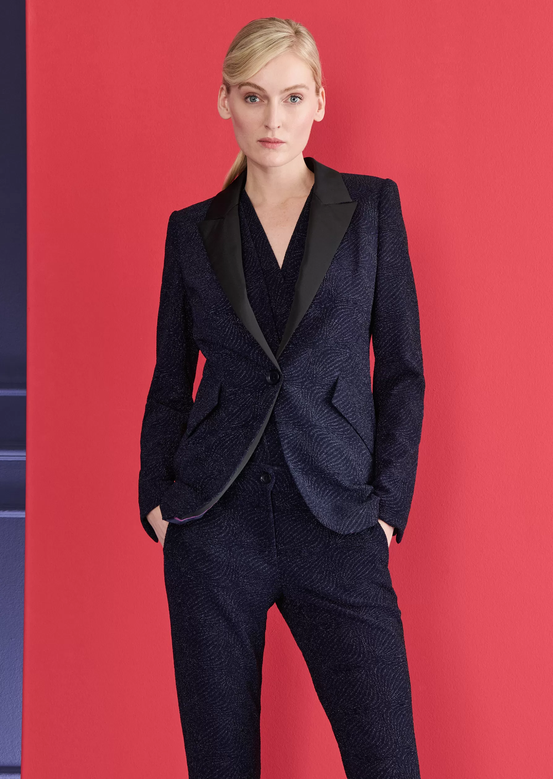 Jackets & Coats-Talbot Runhof Jacket Burch9 Royalnavyblue