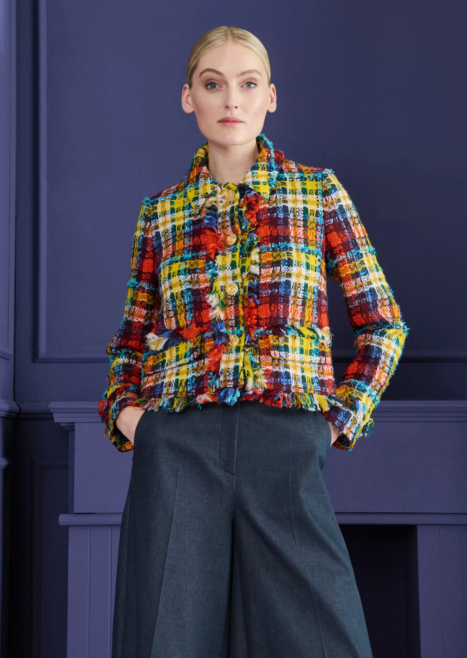 Jackets & Coats-Talbot Runhof Jacket Hulda2 Terracottared
