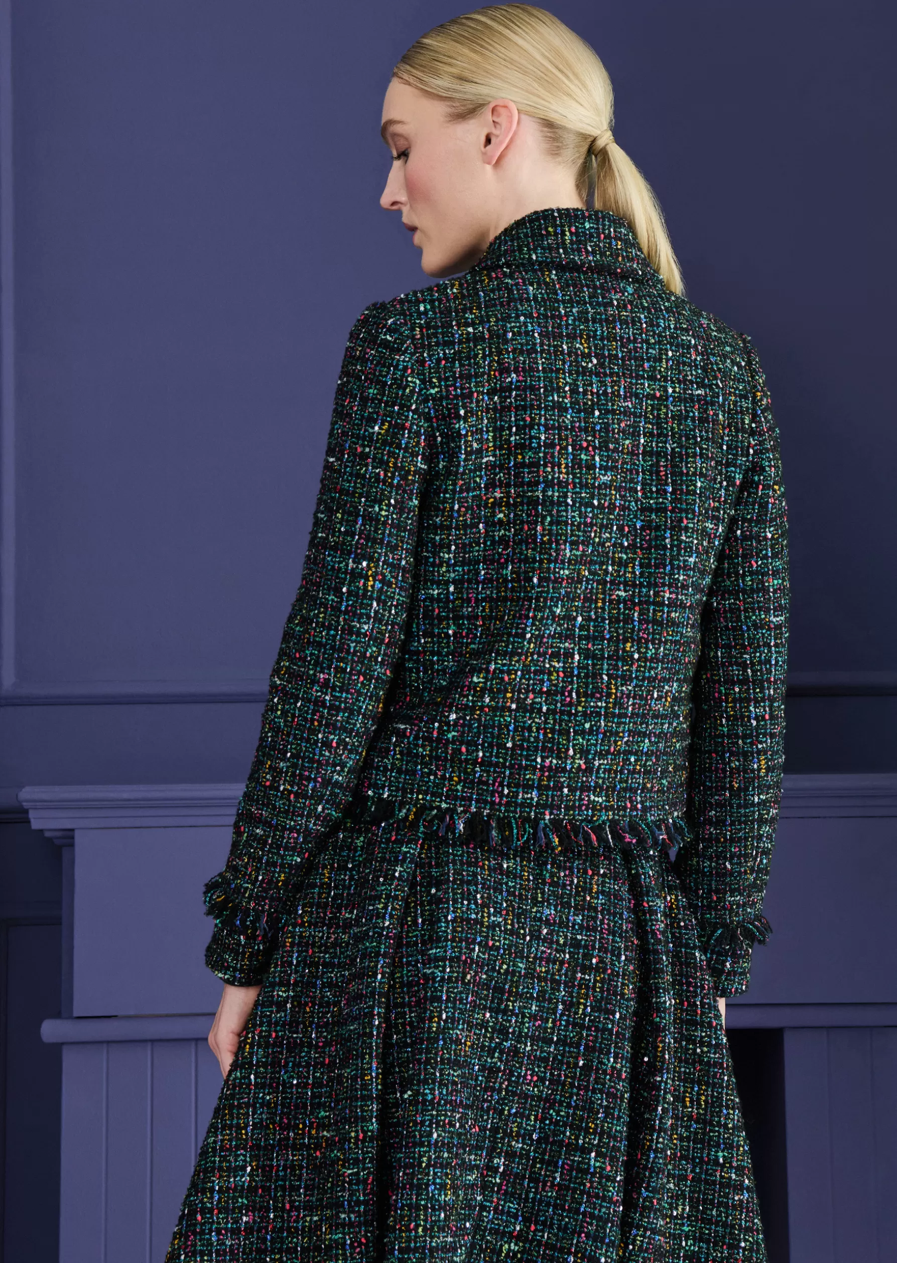Jackets & Coats-Talbot Runhof Jacket Hulda2 Cypressgreen