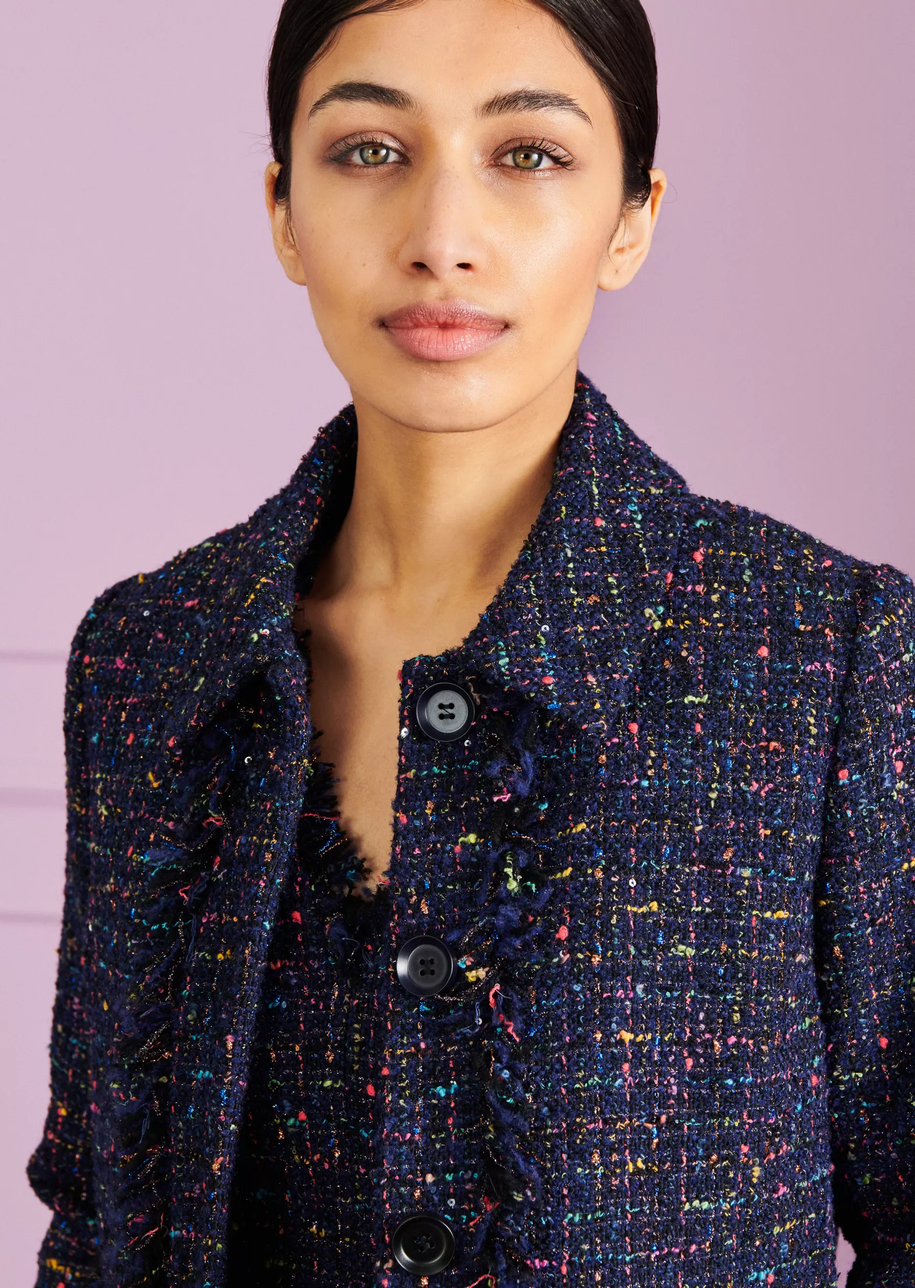 Jackets & Coats-Talbot Runhof Jacket Hulda2 Royalnavyblue