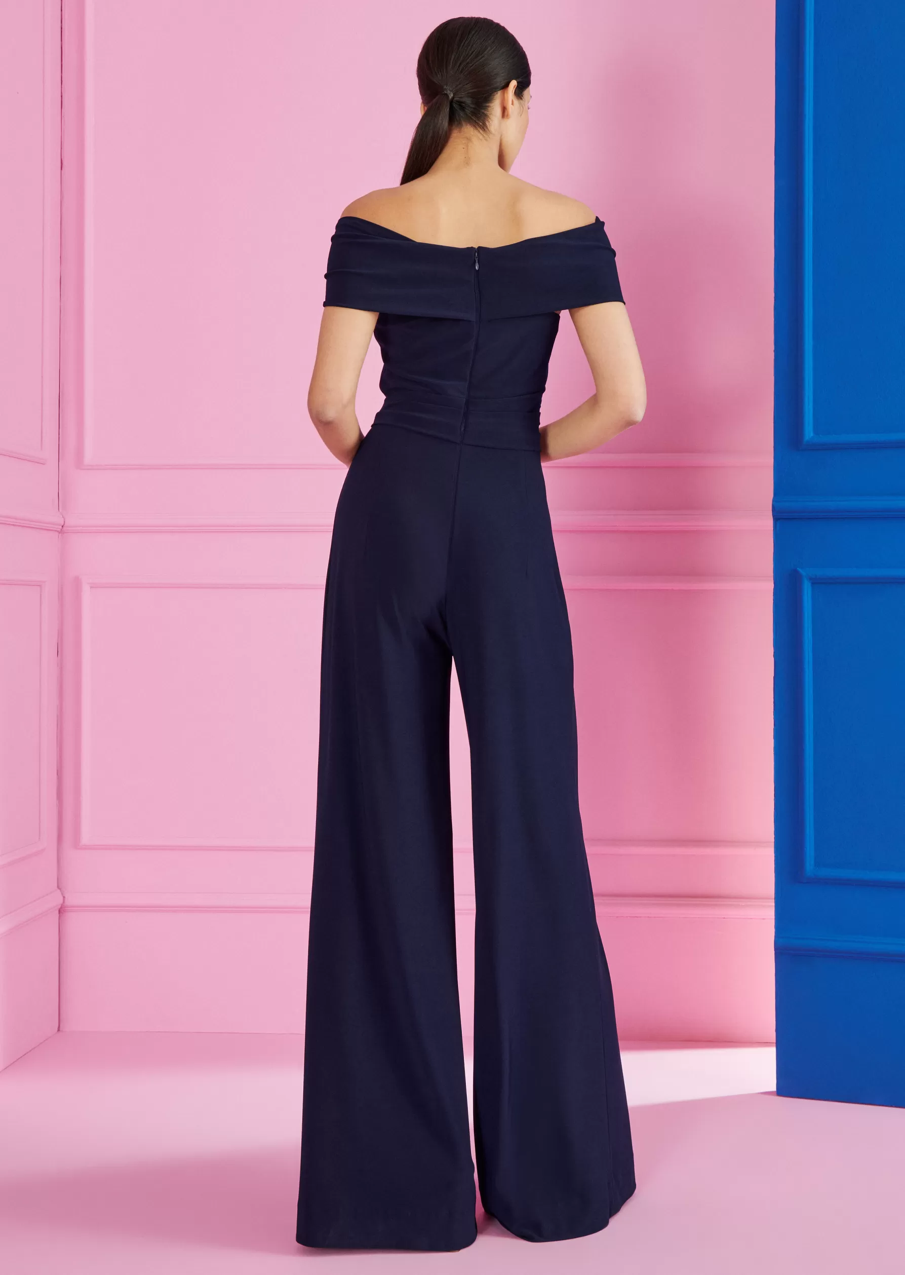 Jumpsuits-Talbot Runhof Jumpsuit Lido1 Royalnavyblue