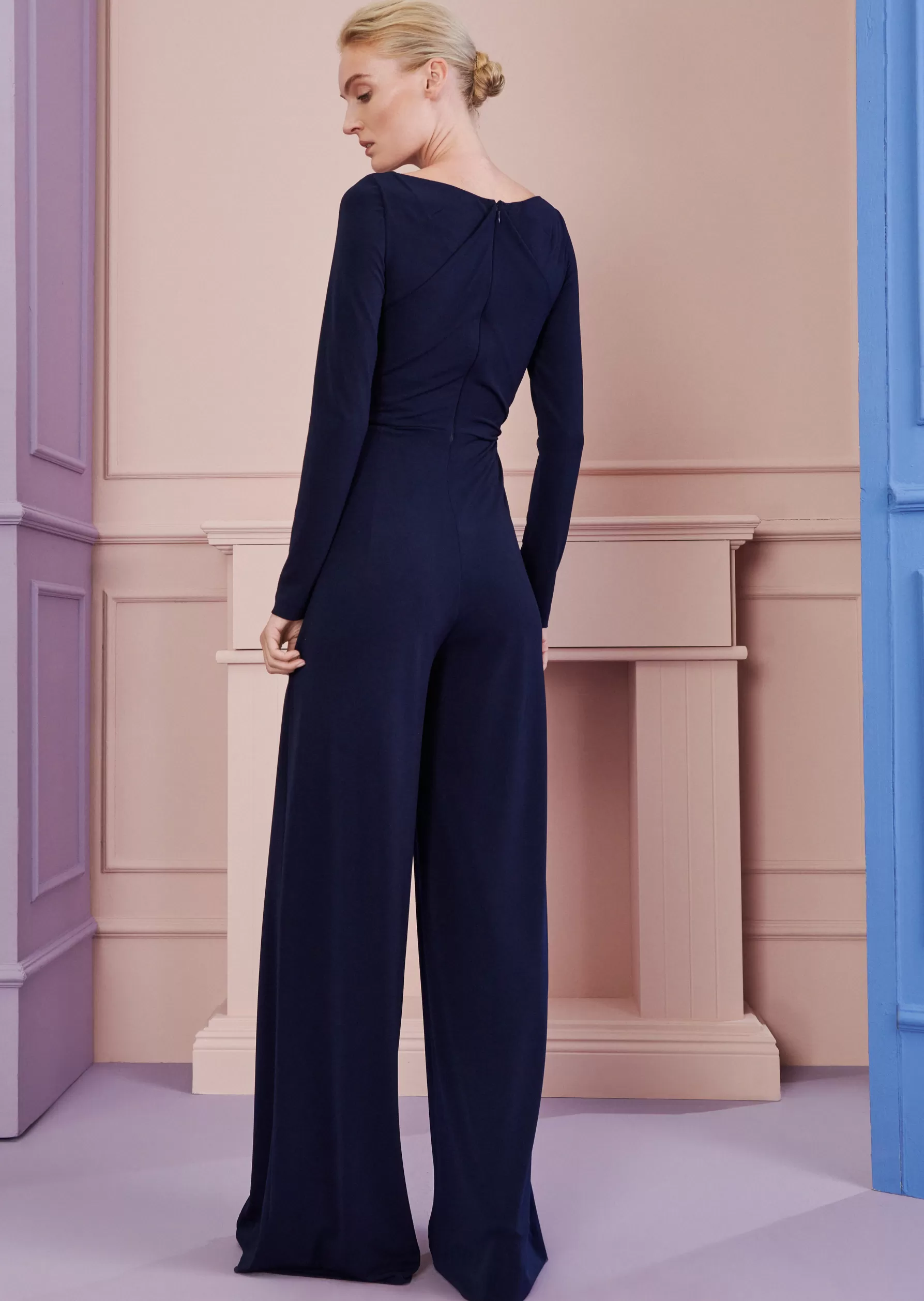 Jumpsuits-Talbot Runhof Jumpsuit River9 Royalnavyblue