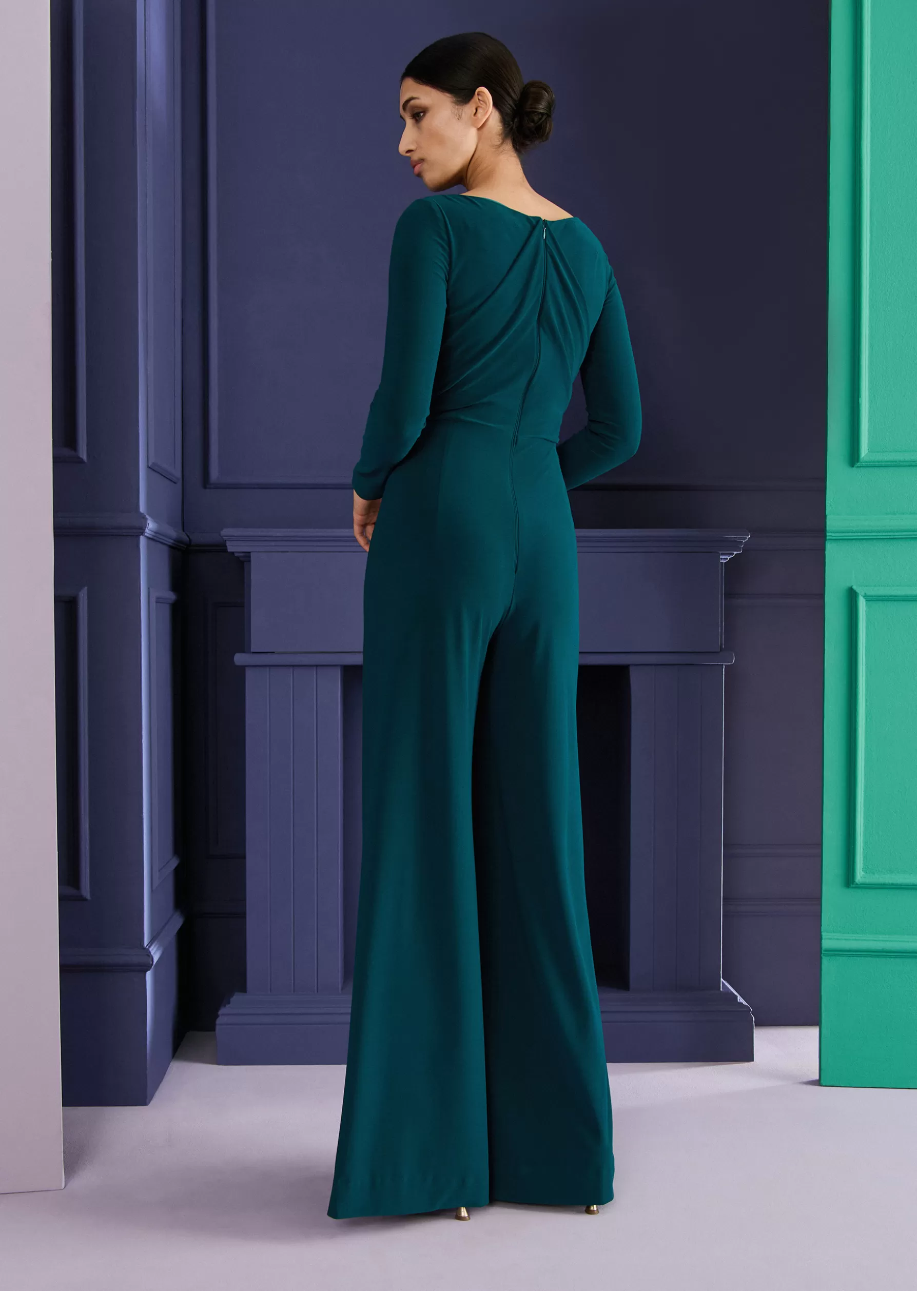 Jumpsuits-Talbot Runhof Jumpsuit River9 Cypressgreen