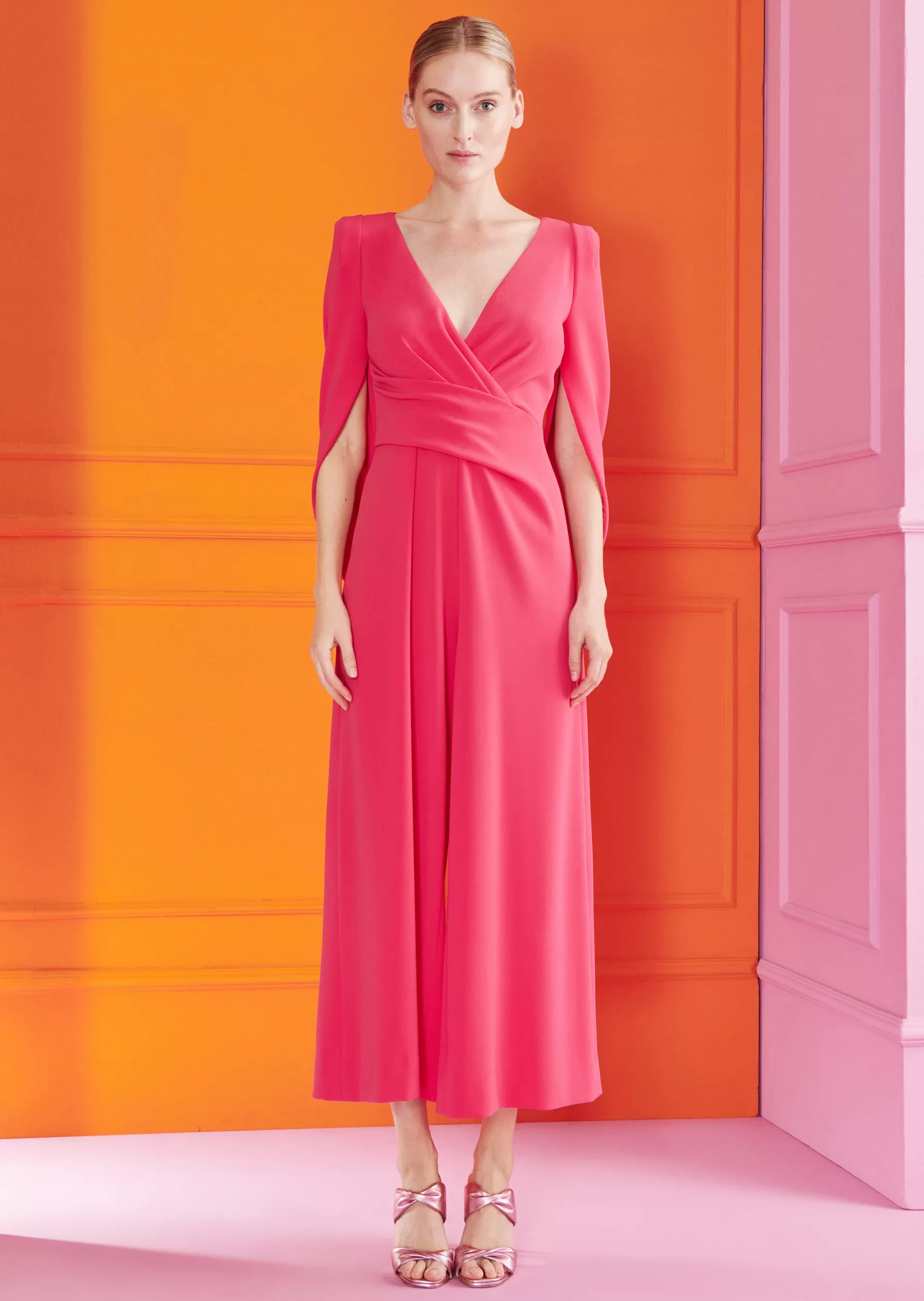 Jumpsuits-Talbot Runhof Jumpsuit Silva1 Raspberrysorbetpink