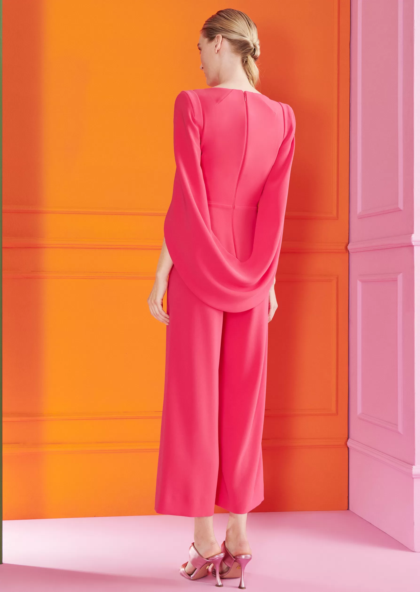 Jumpsuits-Talbot Runhof Jumpsuit Silva1 Raspberrysorbetpink