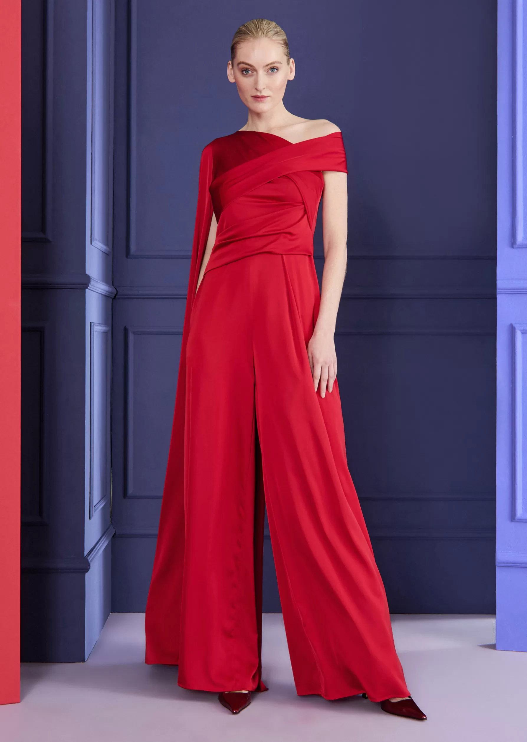 Jumpsuits-Talbot Runhof Jumpsuit Sina10 Scarletred