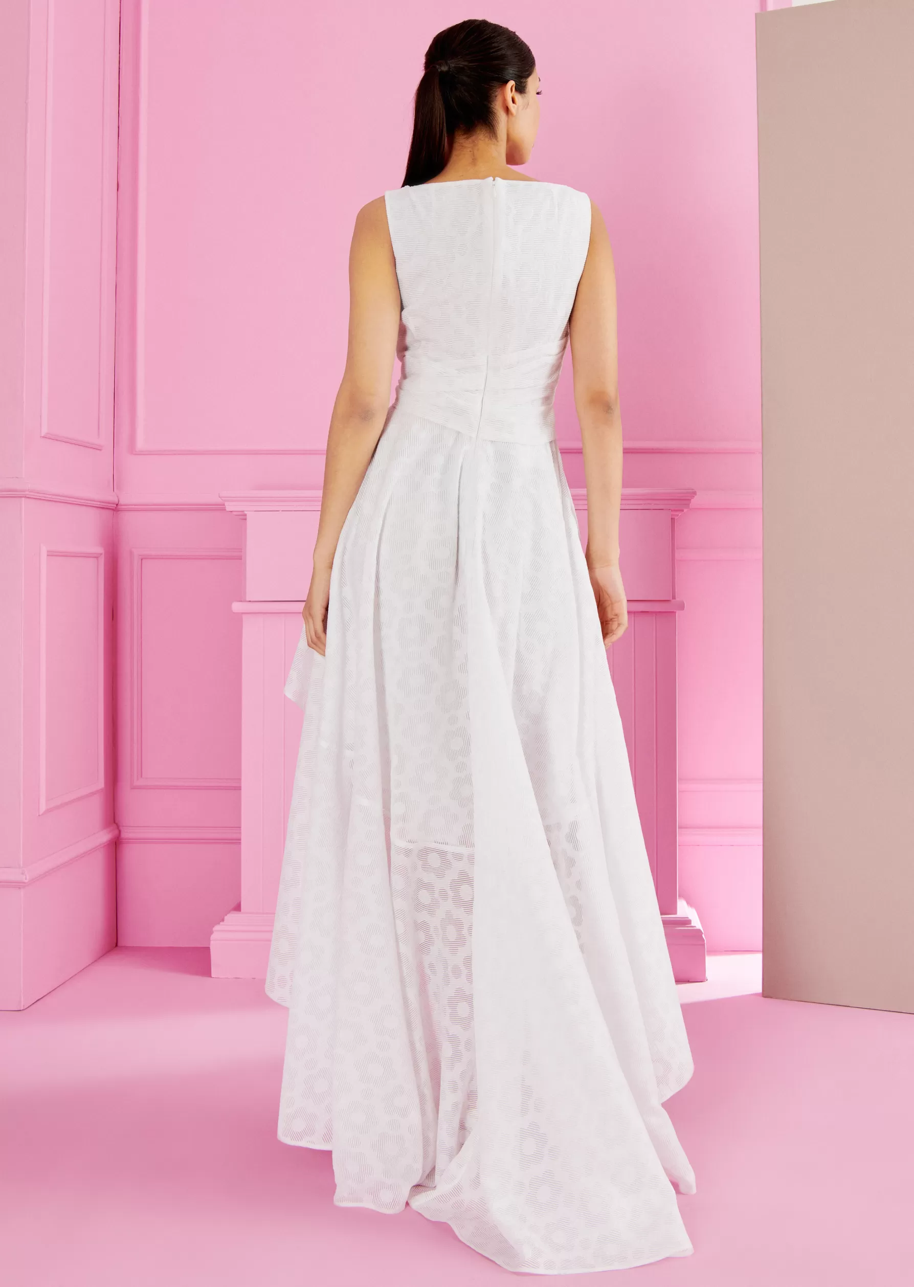 Bridal-Talbot Runhof Maxi Dress Homerie2 White