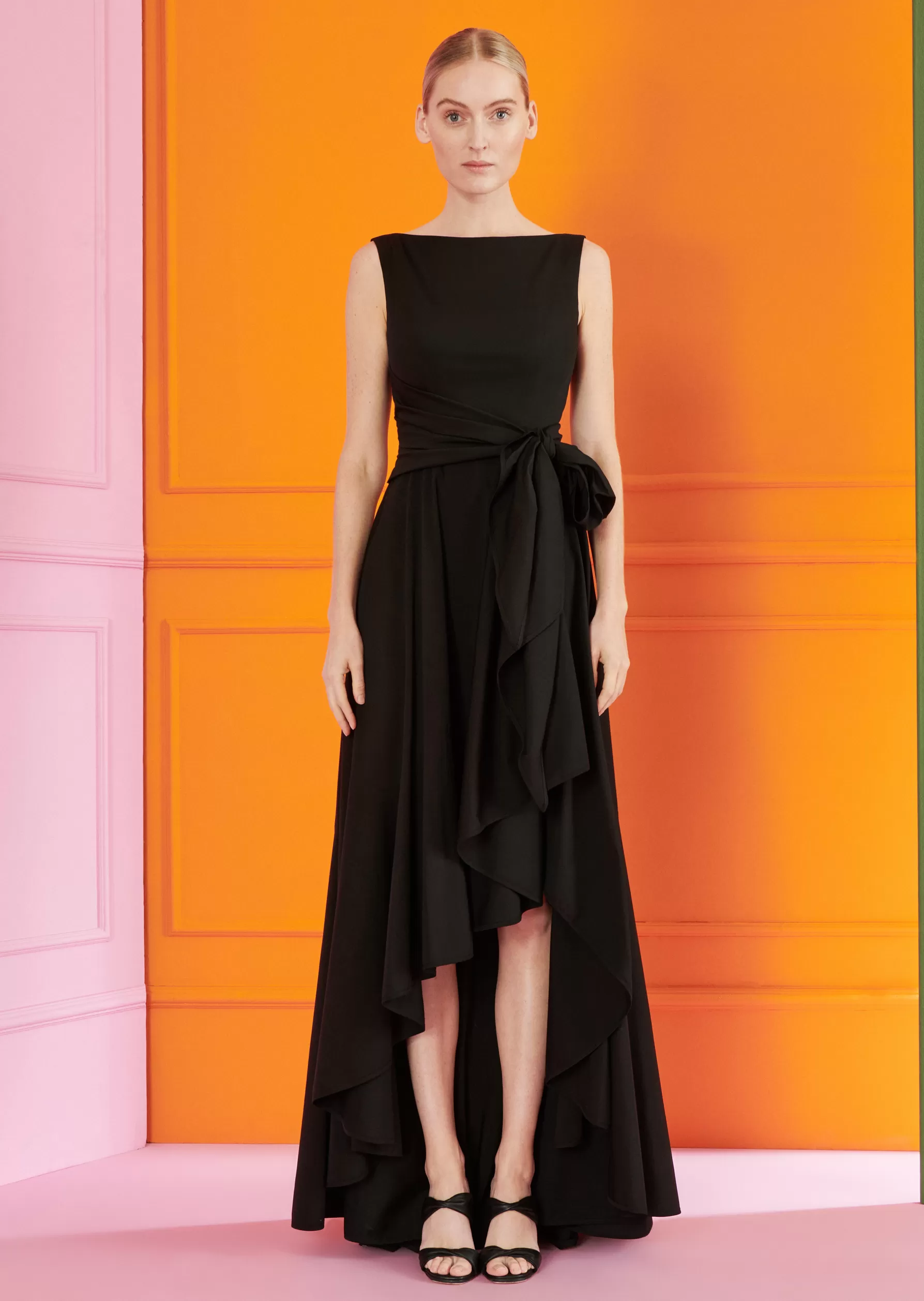Long Dresses-Talbot Runhof Maxi Dress Homerie4 Black