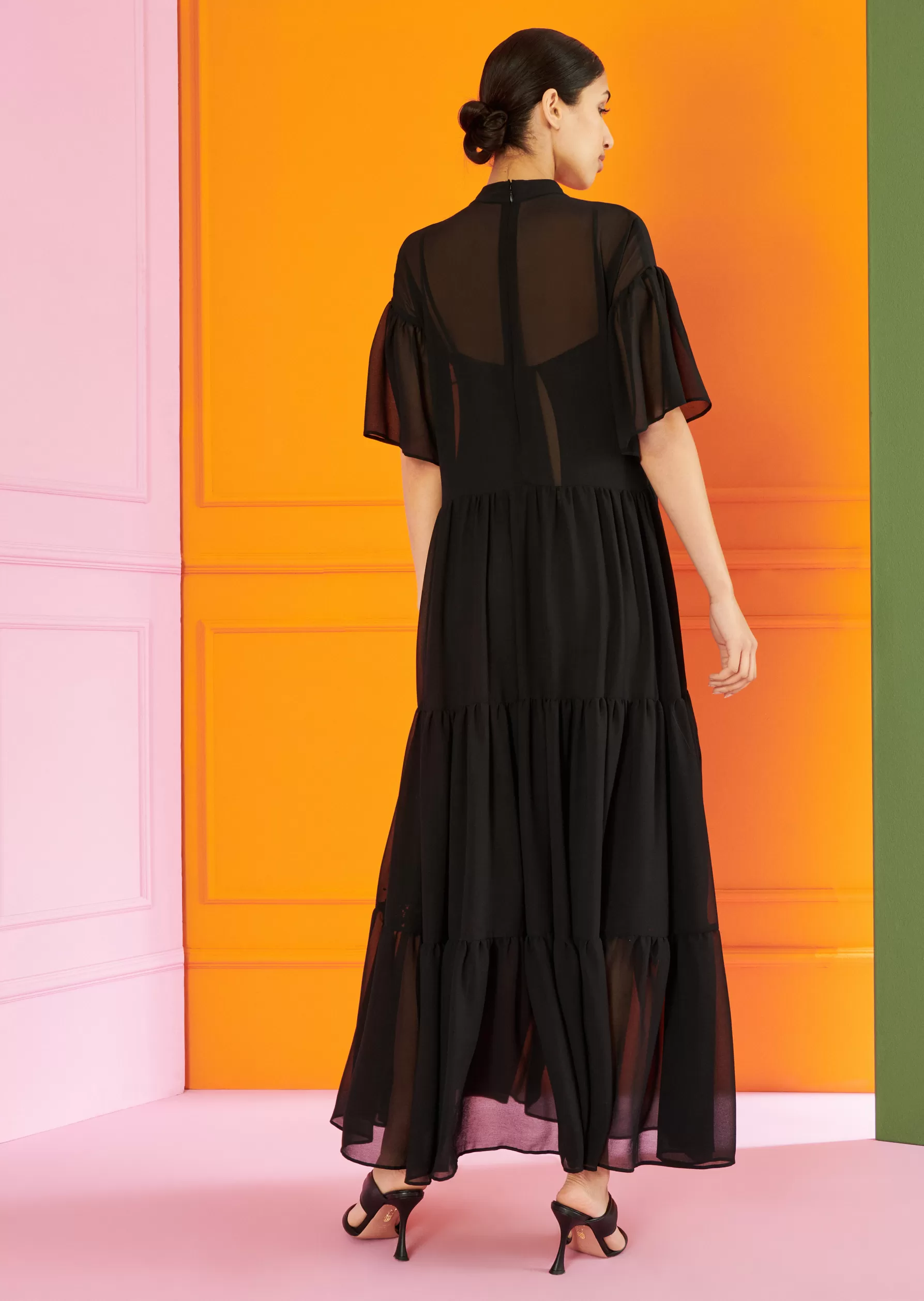 Endless Summer-Talbot Runhof Maxi Dress Lomatia1 Black