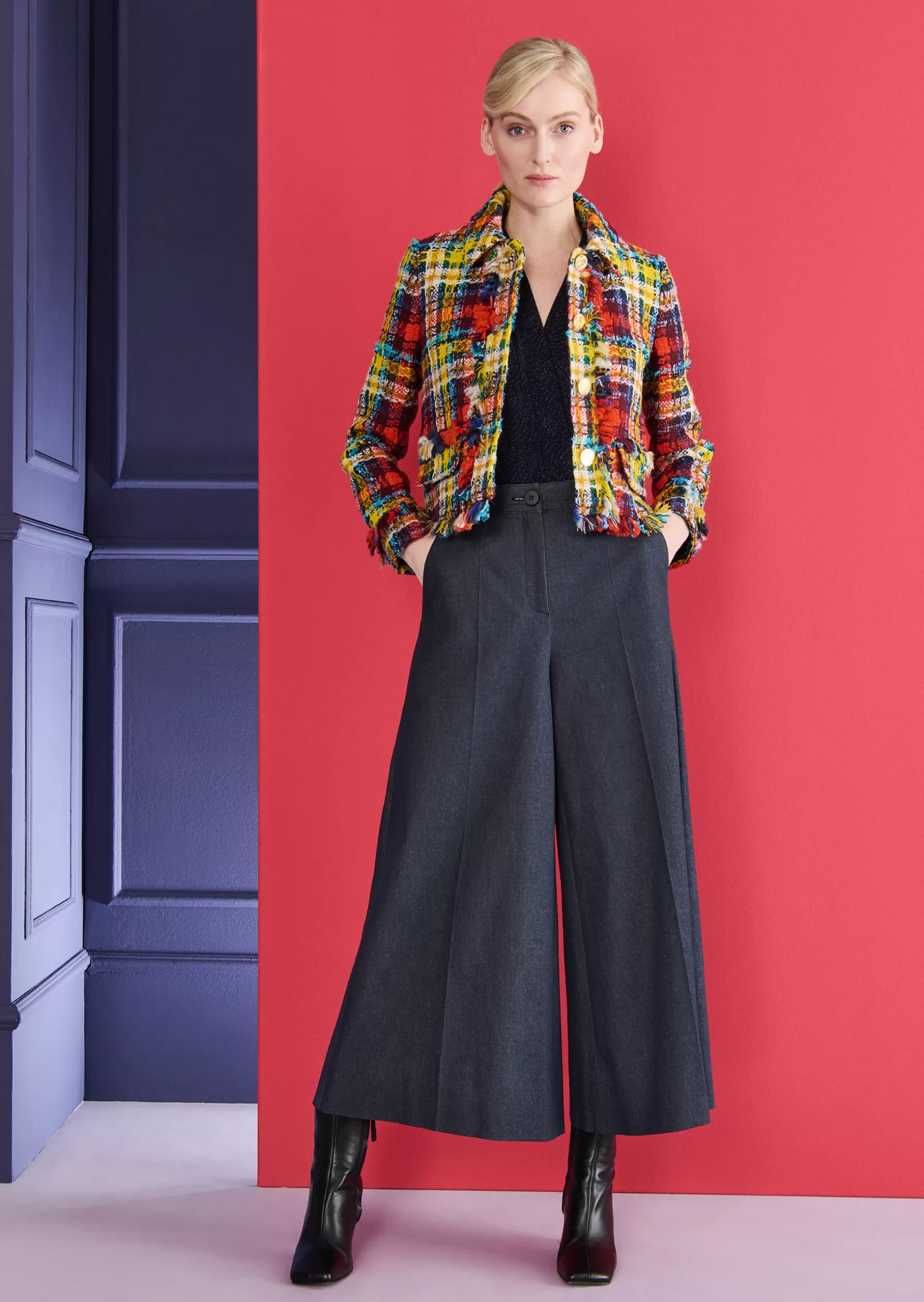 Pants-Talbot Runhof Pants Gilia27 Denimblue