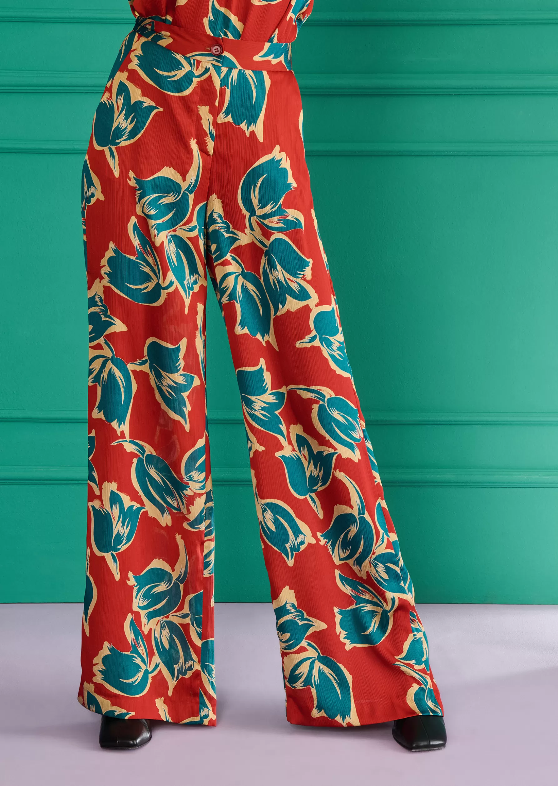 Pants-Talbot Runhof Pants Hippo4 Terracottared