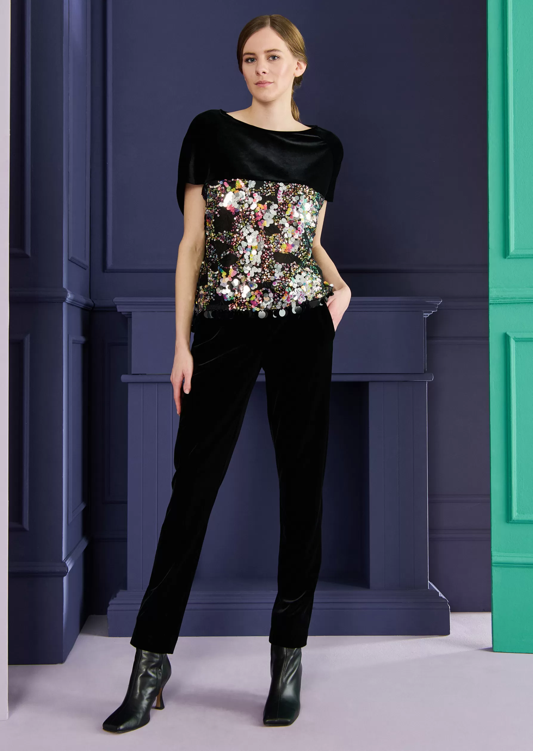 Pants-Talbot Runhof Pants Hit14 Black