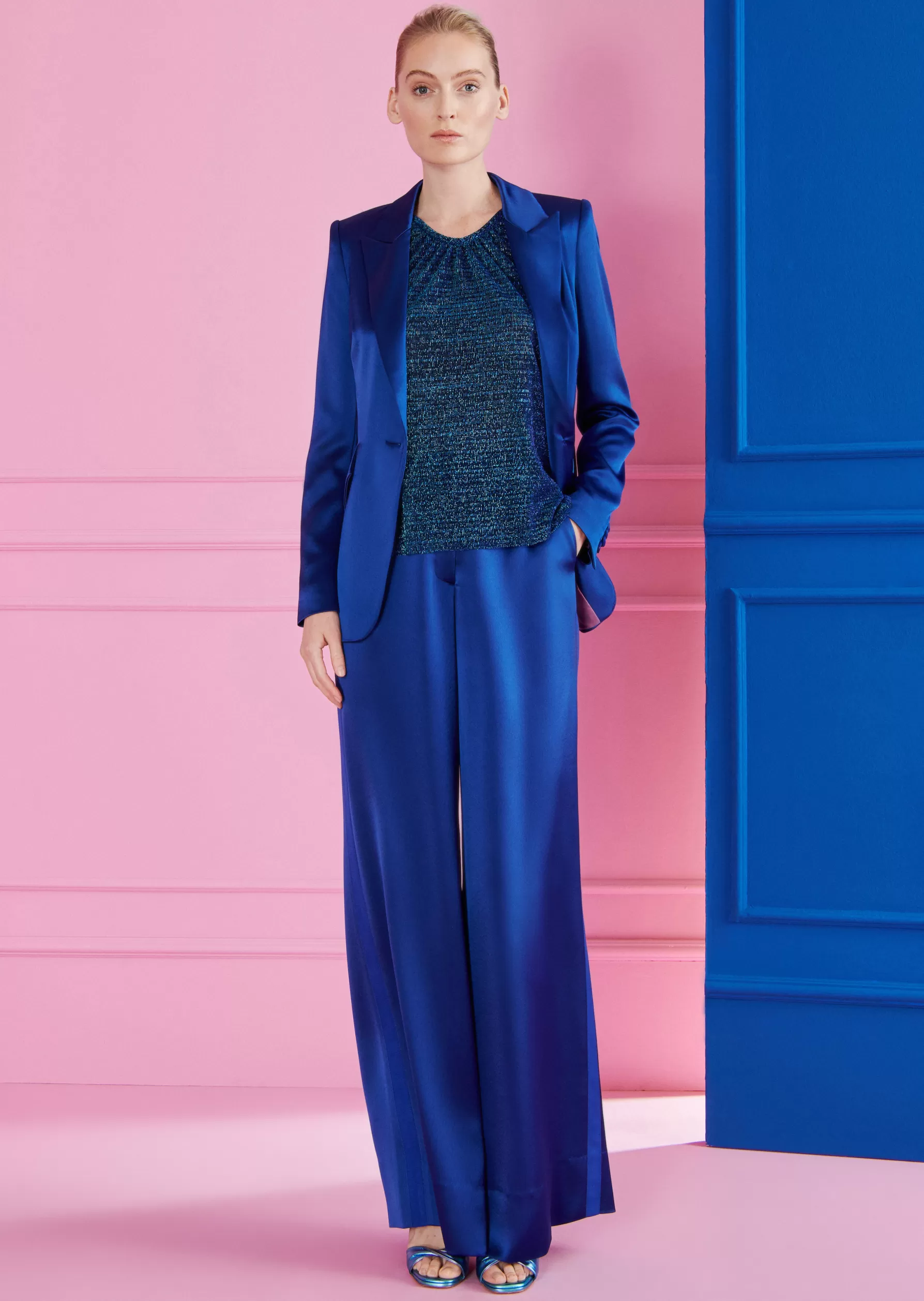 Pants-Talbot Runhof Pants Kili2 Enzianblue