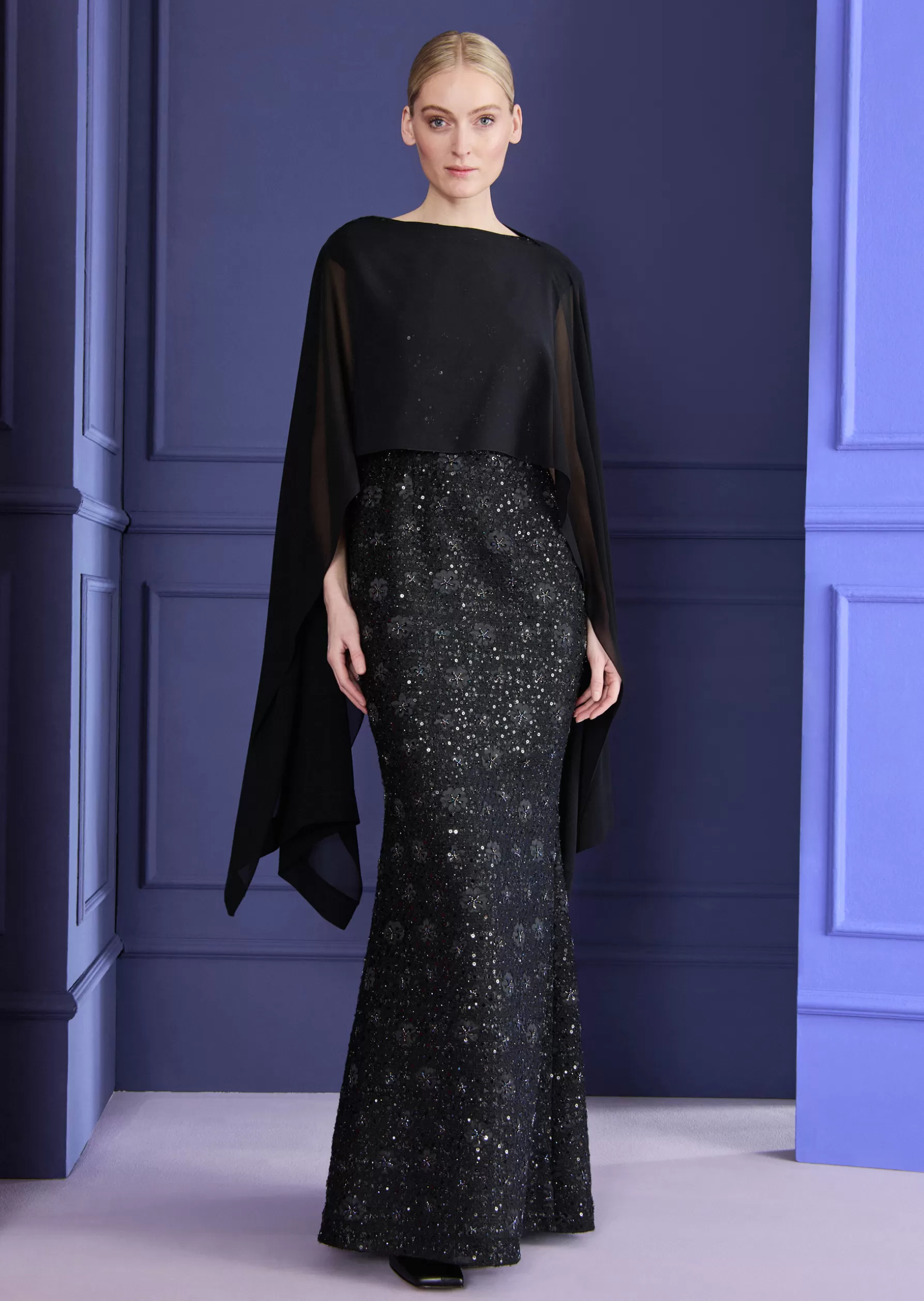 Gifts-Talbot Runhof Poncho Cia1 Black