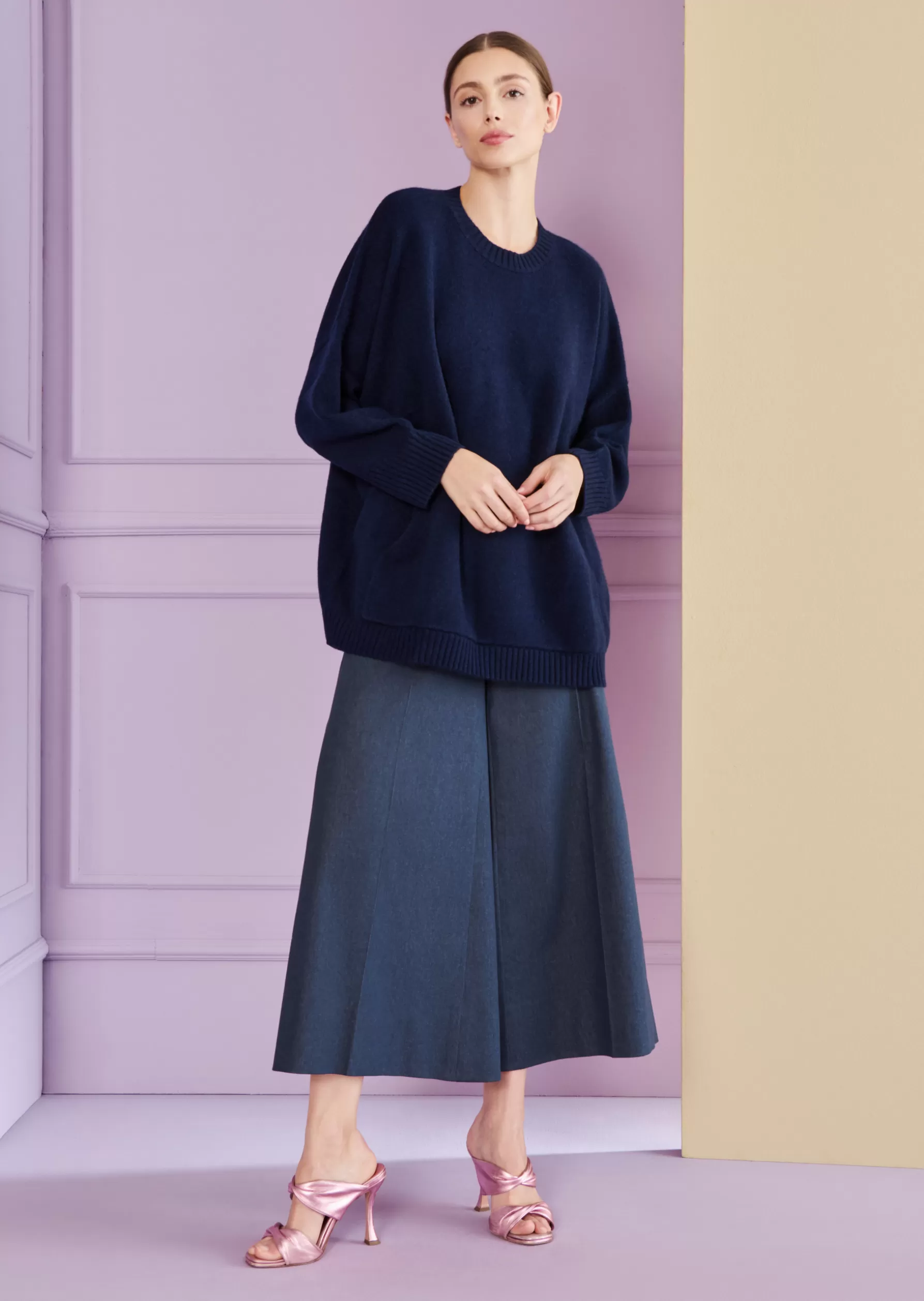 Tops-Talbot Runhof Pullover NellySweater1 Midnightblue