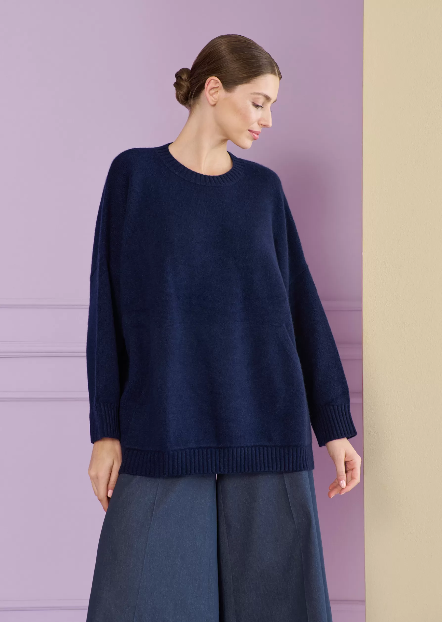 Tops-Talbot Runhof Pullover NellySweater1 Midnightblue