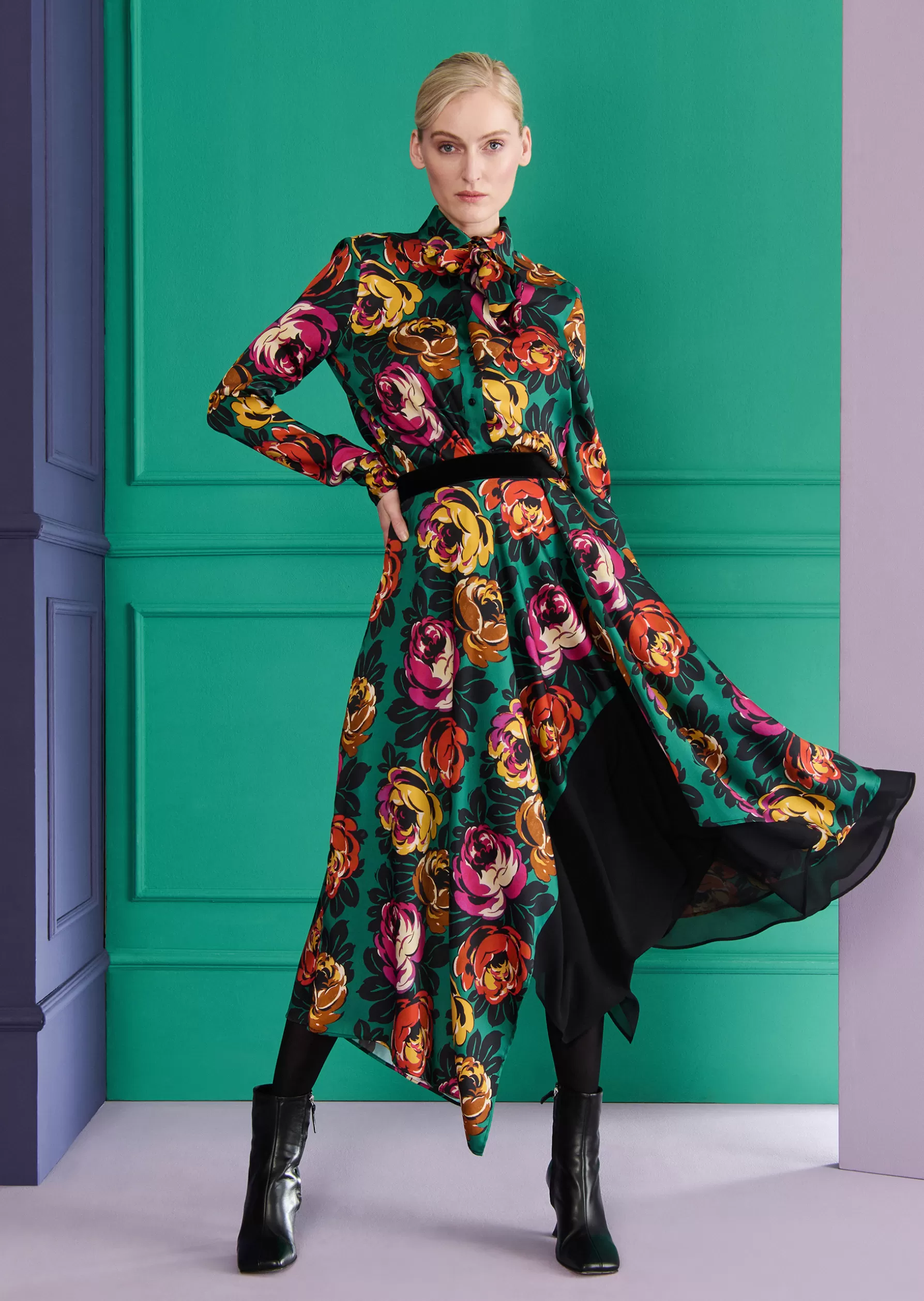 Skirts-Talbot Runhof Skirt Melindi1 Serpentinegreen